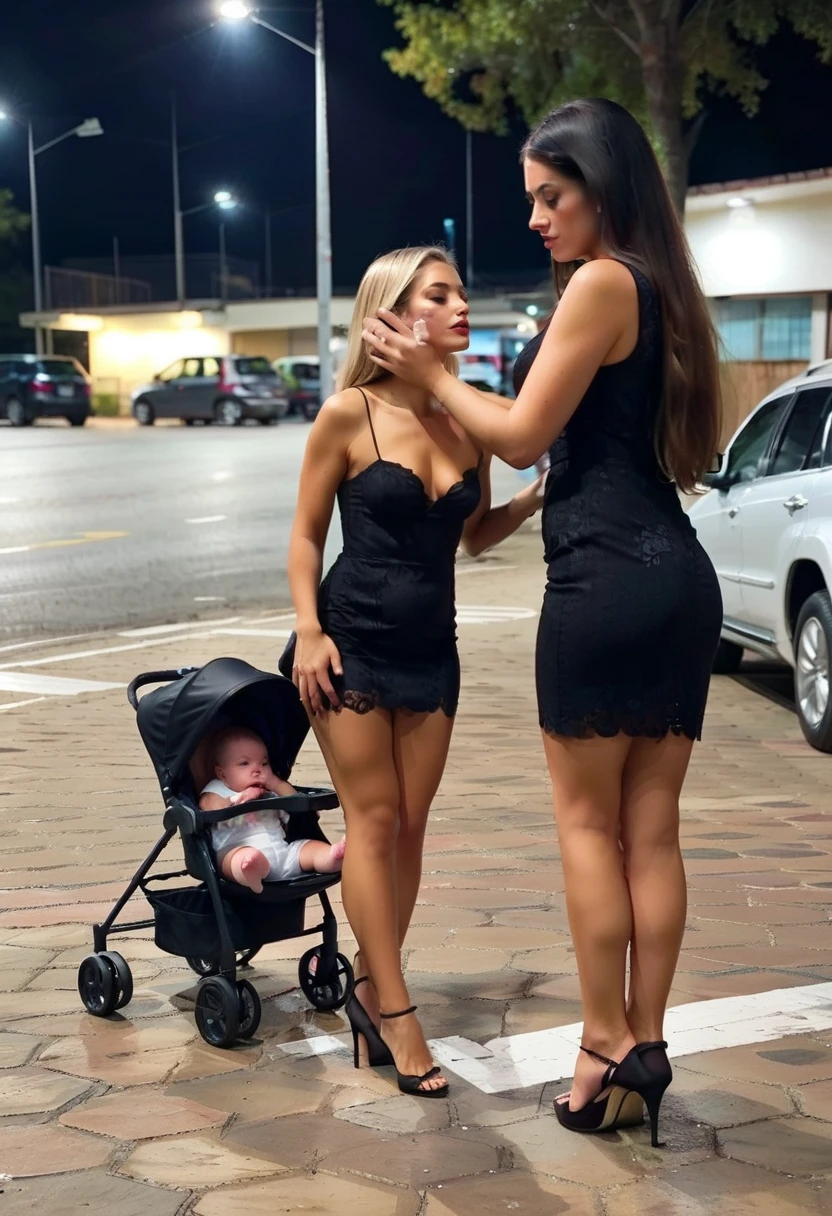 Drunk mother going out of a Spanish party long legs ager thin body small nestled nipples tanned Latin skin sexy black nipples dressed in a very short black dress and black stockings heels sandals incredible neckline black areoles black nipples has a baby stroller and if daughter in the stroller is going to breastfeed her they are full of cum cum cum cum a man standing up receiving fellatio by the mother who is kneeling in front of him if daughter is watching and learning the little baby touching the man's penis both are playing Family trio incest has a beautiful age daughter small tits little body and dresses like a schoolgirl they just picked her up from school they are in a parking lot at a night rave drinking and smoking a bottle drinking drinks snorting coke at night night party night rave drugging drug addiction mother kissing with a boy and boy grabbing tits and baby ass on the floor crying full of a baby carriage cumming with a baby 