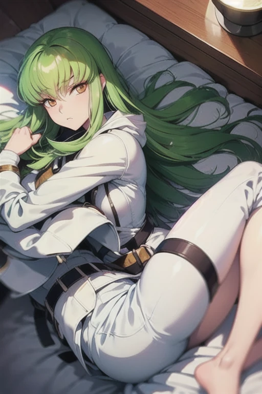 1boy in,NSFW,(((1girl,1boy,sex,vaginal,clothed))),c.c., Expressionless, (Look at other people:1.1), (Lie in:1.2), On the floor, Focus Only, From above,
Long sleeve, white lace panties,
Orange eyes, Green Hair, Very long hair, (White straitjacket:1.6), Black belt,
mksks style, Beautiful background, (chromatic aberration, Lens flare, indoor, bedroom, bed sheet, bed, Particles of light, Holographic interface:1.2) ,
break masterpiece ,8k unity wallpaper,anime key visual,highest quality, High resolution, (shape:0.8),anime coloring,
highly detailed face, detailed eyes,growing eyes,shiny skin,fine skin,white skin,dense skin,detailed hair,highly detailed legs,
perfect lighting, Detailed CG,
(perfect hands, perfect anatomy),High resolution,
Break slender limbs, delicate curves, dainty hands,figure:0.8,