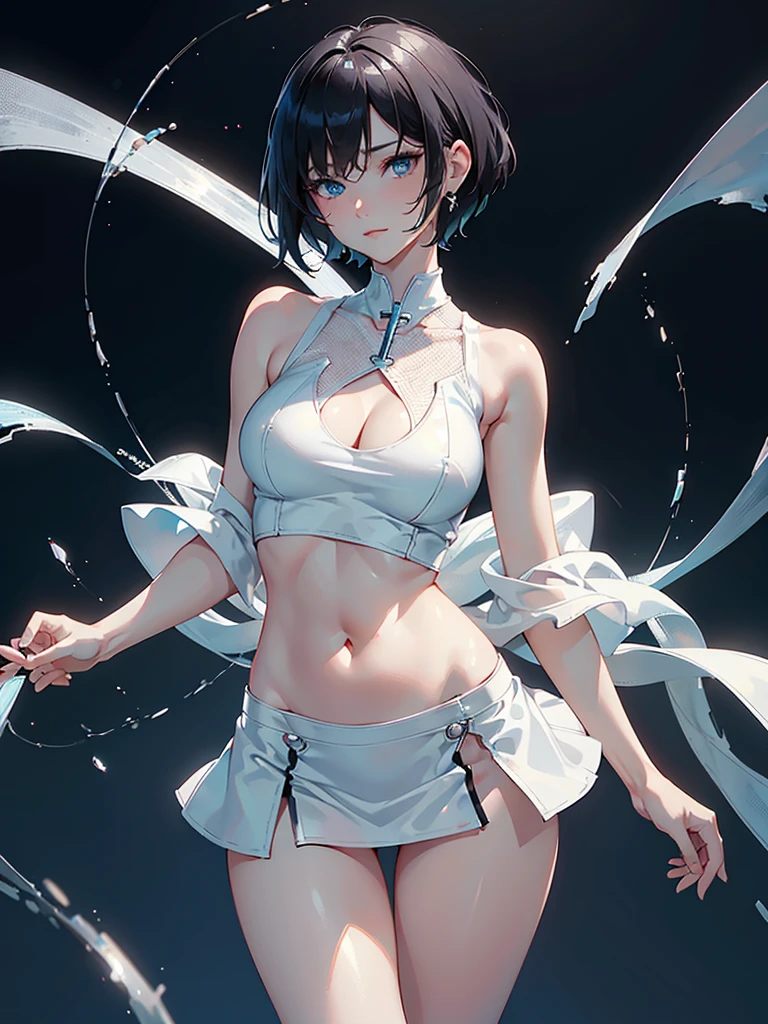 Best picture quality, masterpiece, ultra high resolution, (fidelity :1.4), photo, 1 girl,[(sadness)],white shirt, Dim, dark, desperate, pitying, pitiful, cinematic,tear,teardrop,(Torn clothes:1.5), (Wet clothes:1.4), bare shoulders,Real rain,wet hair,..