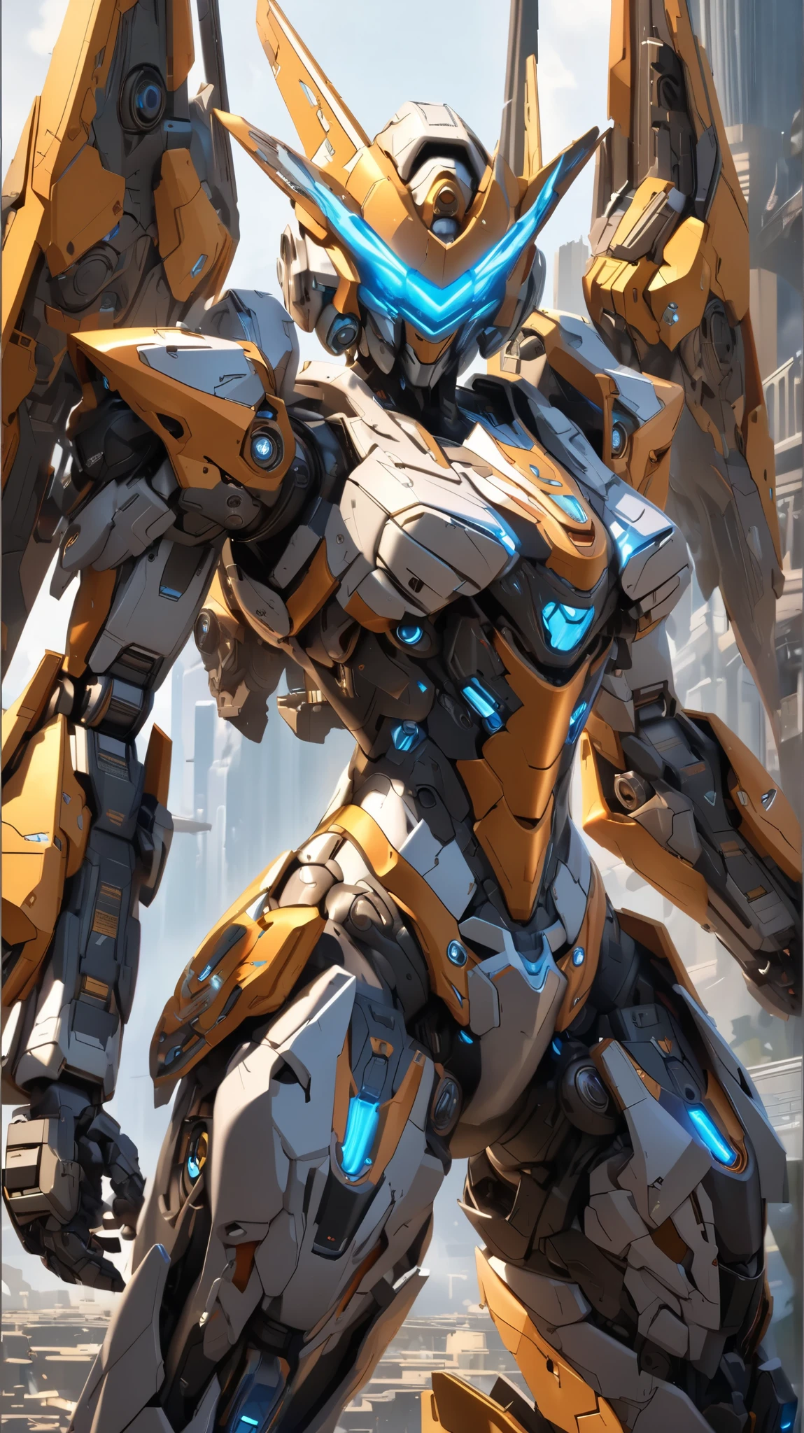Portrait photo of a beautiful black female full body photo, perfect eyes, wearing a mecha suit, ((light bokeh)), intricate, (steel metal [rust]), elegant, sharp focus, photo by Greg Rutkovsky, soft lighting, bright colors, masterpiece, (street)), detailed realistic face, close-up of the face