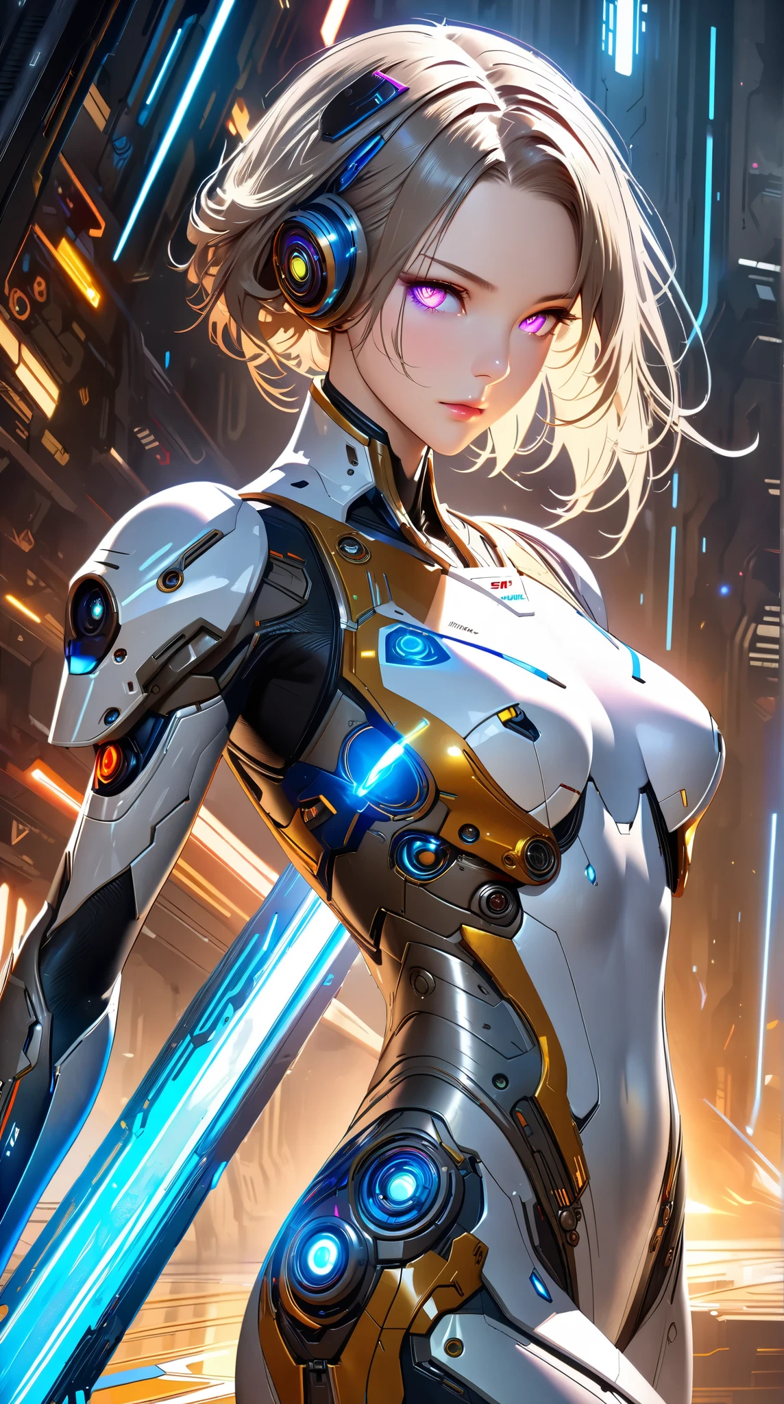 (ชุดbody suitสีขาว), Masterpiece, of the future suit, glove, white glove, skin tight body suit, toned man, teenager, young man, Beautiful face, body suit, (of the future), (Sci-fi set), toned man, Embossed, Shoulder guard, neck guard, blue eyes, tight white glove, white skin, boots, armor, of the future mask