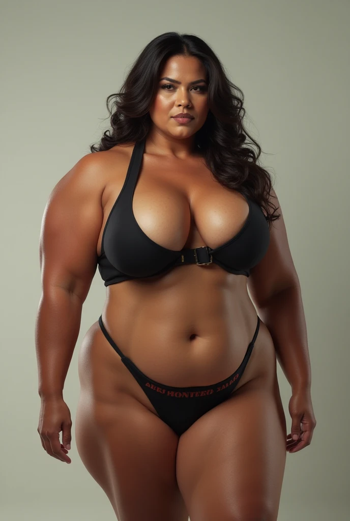 (Realistic) ((Bikini)) (real mature face) 68 Years old fat Brunei mature woman, sexy curvy, (sexy chubby body shape), Big : 34.9, bikini, Dark bun messy hair, sagy breast. (Breast about To burst out from her bra), professional photography with excellent lighting