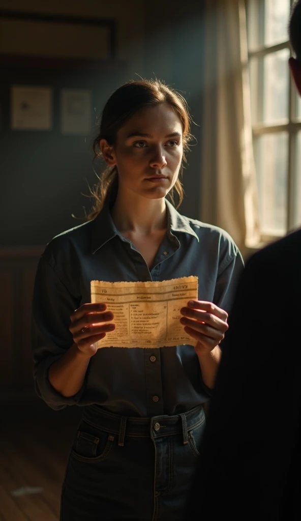 after World War II a woman goes to the police station with a letter handing it to a police officer