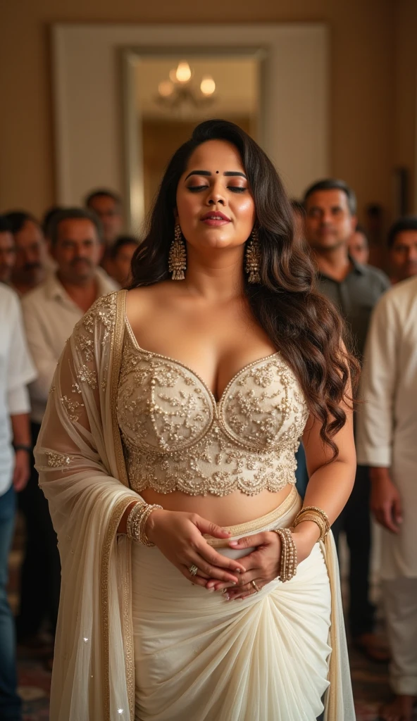 (masterpiece oil painting:1.3) of a (solo:1.3) ravishing sexy curvy chubby tall supermodel Suhana khan as elegant bride, in a flower garden venue, wearing ethereal bikini, Big breast almost D Plus navel, with embroidered angel wings, lavish flower decorations, intricate henna tattoos,, (ravishing long wavy backlit hair), (enchanting daylight:1.2), (intricate kohl lined eyes:1.3), (adorable smile:1.3) soft dramatic lighting, flower everywhere, backlit, light rays, highly detailed, trending on artstation, paint splashes, rich colour, fantasy portrait, by atey ghailan & Annie Leibovitz