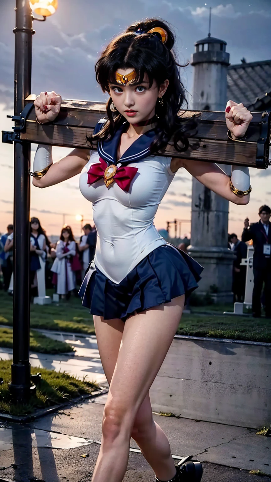 Style Princess, ((((fully naked sailor moon is walking in a crowded shopping street wearing a sailor suit with a full view of the chest and  white boots)))), (beautiful eyes, white skin, slim abdomen, perfect slim figure), ((public masturbation)), ((low angle shot)), (Huge Boobs:1.2), (short wavy hair), ((((No panties, Braless)))), ((((hard clitoris, nipple erection)))), Abs, Perfect Body, Ultra Detailed Face, Detailed Lips, Fine Eyes, double eyelids, (seductive), (Best Quality, 8k, 32k, Masterpiece, UHD:1.3), ((aroused:1.4)), (Photorealistic:1.4), Raw photo, (perfect body type), (slim:1.3), Dynamic Pose, (((Full-figured :0.9))), Solo, ((drooping chest)), deep-shadows, Unobtrusive, Cold Light 12000K, Beautiful detailed sky, detailed Tokyo street, Highly detailed face and skin texture, Detailed eyes, Realistic eyes, Beautiful detailed eyes, (Realistic skin), 超A high resolution, A hyper-realistic, Highly detailed, (seductive), ((very beautiful face, orgasmic facial expression, happy smile, looking at the camera, seductive look)), ((aroused:1.4)), ((show off naked)), ((get her crotch close to the camera)), (((spread the vagina wide))), (((exhibitionism))), (((from below shot))), (((she is wet))).
