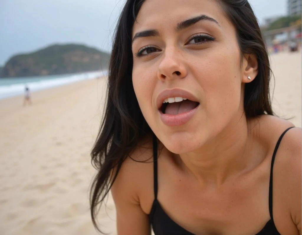 (dynamic pose:1.1), RAW photo, sharp, POV ,highres,(detailed eyes:1.3), (freckles:1.1), (skin pores:1.1), (look at viewer:1.2), (high quality face:1.1), (high detailed face skin:1.1), (realistic iris:1.2), (realistic pupils:1.3), (realistic lighting:1.1), (beautiful moles and freckles:0.8), (film noise:1.1), (film grain:1.4), photoshoot of Puerto Rican sexy model (BlowjobTopofHeadPOVQuiron pose), BREAK, (a woman with a hard penis in her mouth), BREAK, erect penis, hard erection, detailed penis, golden penis skin color, enormous size penis,high quality penis, realistic penis skin, Dazzling pearl earrings, photo by Chris Friel, landscape with Triangulation,
<lora:SDXL1.0_quiron_BlowjobTopofHeadPOV_V3_lora:0.97>,