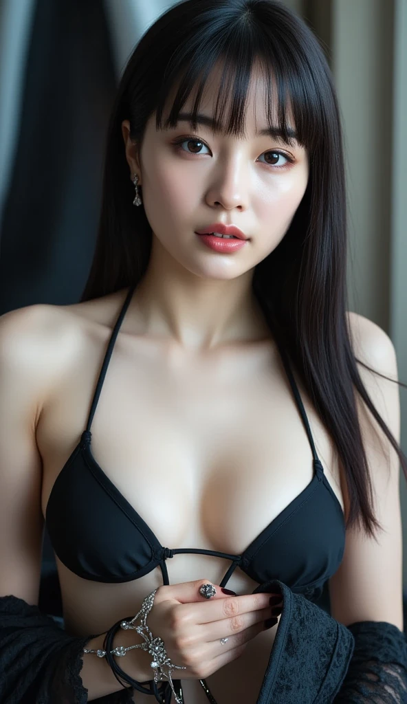 (((upper body:1.5))), high resolution, Detailed headshot of a beautiful woman, young and handsome girl, realistic:0.5, perfect skin, (Bokeh Photos, (soft focus):1.2, Out-of-focus highlights, dreamy atmosphere, Shining circles, Enchanting depths), very cool, pure, Beautiful and detailed face and eyes, chest, (dark-brown eyes :1.1), (Pretty Extreme And Beautiful Japanese Sexy Girl), (22 years old: 1.1), (standing:1.3), (looking at you:1.3), (lower one's arms:1.3), (arms back:1.5), (simple background:1.5, sunset big ben:1.3), Bokeh Photos, (soft focus):1.2, Out-of-focus highlights, dreamy atmosphere, Shining circles, Enchanting depths, break, (((wearing a classy elegant Black Beige Tartan Plaid pattern shirt:1.3))), (pleated skirt:1.3), (belt:1.3), (long sleeve sweater:1.3), (Black leather combat boots:1.3), Incredibly detailed costumes, break, (medium chest:1.0), (((sagging chest:1.3))), (thin waist:1.3), (slim:1.3), (cute:1.2), ((K-pop idol:1.3)), (upper thigh:0.6), soft light, lens glow, looking at viewer, straight teeth, laugh, floating hair, brown eyes,(mahogany thin wavy hair :1.2), forehead, medium length hair:1.3, dark brown eyes, beautiful eyes, princess eyes, (big eyes:1.3), (droopy eyes:1.2), hair between eyes, Beautiful and detailed skin, (detailed beautiful girl: 1.4), chapped lips, red lips, Face with full makeup, (glowing skin), ((perfect female body)),complete anatomy, perfect proportions, (Korean actresses have the prettiest faces:1.3, extremely cute and beautiful Japanese actress face:1.3), (blush:1.1), break, movie scene, cinematic, full color, 4K, 8K, 16,000, raw photo, masterpiece, Professionally color graded, professional photography, consider, Soft Clean Focus, realistic lighting and shading, (Very delicate and beautiful art):1.3, elegant, Active Angle, Dynamic Pose, gray background, Just focus, (bust:1.2), cinematic light,