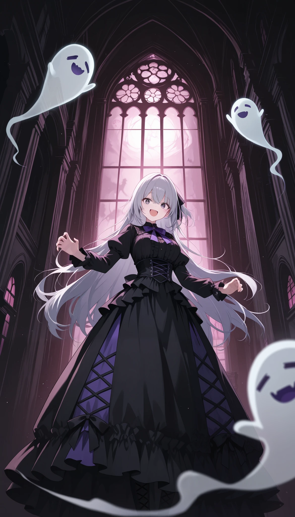 Haunted Mansion, The owner of the decayed antique house is a ghost, Ghost Blur without substance , scream, Roar, A cute ghost will provide you with fear , create an extraordinary and absolute fear , A room in an antique building with no sense of life, Please create silence and fear