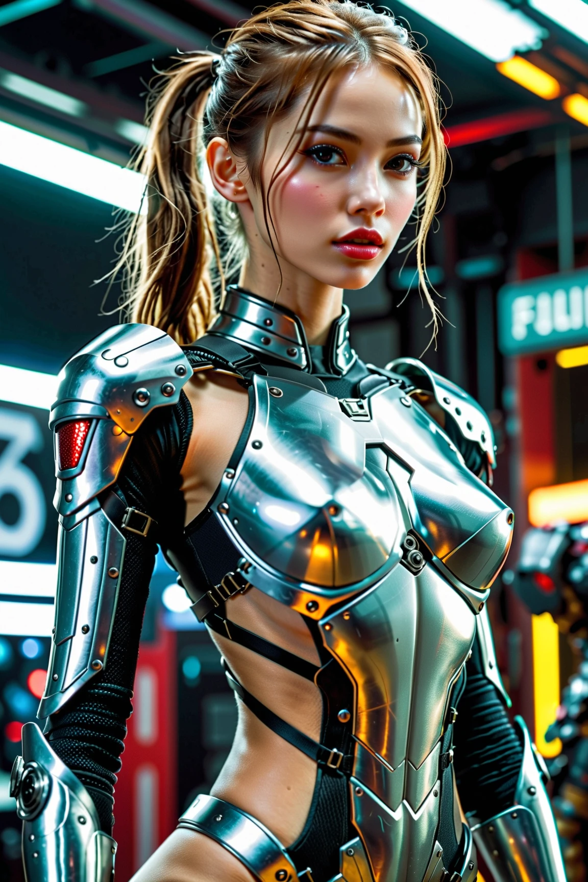 (best quality,4k,highres,masterpiece:1.2),ultra-detailed,(realistic,photorealistic:1.37), 1 extraordinarily beautiful android princess, (sci-fi futuristic transparent armor:1.7), extraordinarily sexy, expressive, seductive face, ral-opal, full body, standing on a spaceship, cameltoe, beautiful detailed eyes, beautiful detailed lips, extremely detailed face and eyes, long eyelashes, hkstyle, hair updo, , HDR, UHD, studio lighting, ultra-fine painting, sharp focus, physically-based rendering, extreme detail description, professional, vivid colors, bokeh, sci-fi, concept art, hair band, (transparent:1.4)