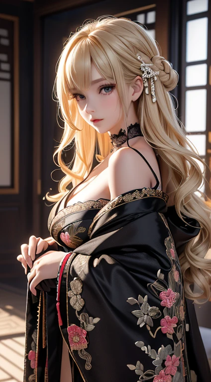 a beautiful girl in a contraposto pose, wearing a fate serafuku dress, holding a sword, detailed face and expressive eyes, intricate tabletop, best quality, 8k, photorealistic, dramatic lighting, vibrant colors, digital art