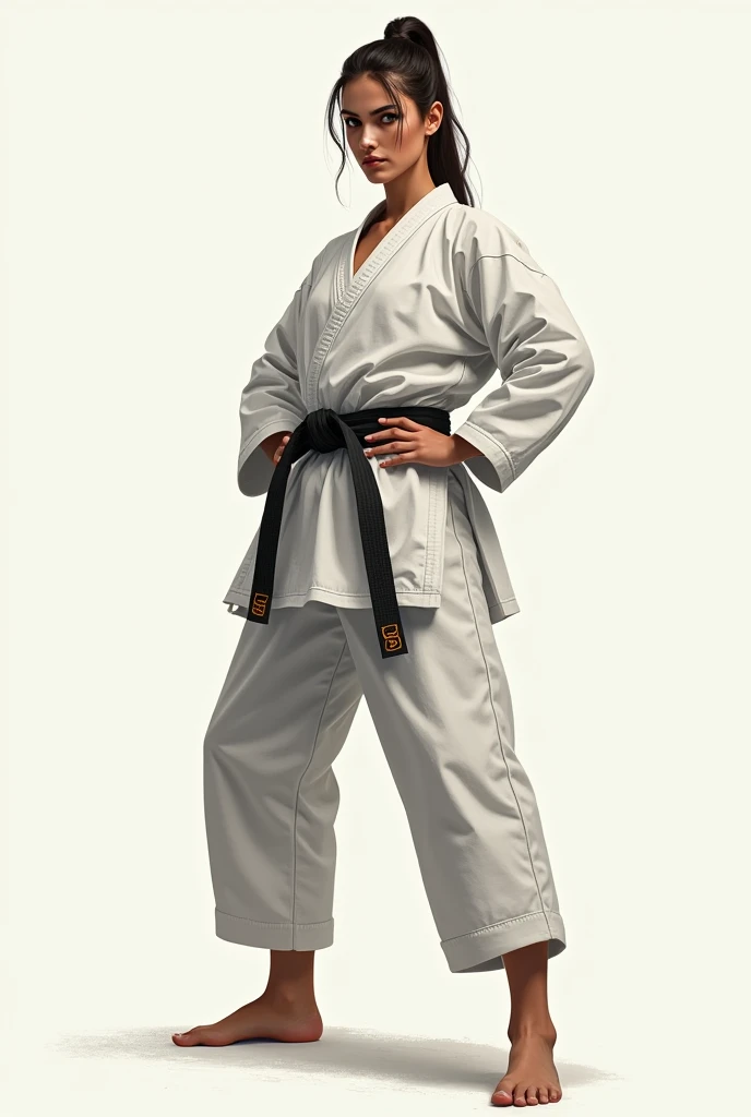 Realistic busty woman,Karateka,hokuto shinken,ultimate form,Performance