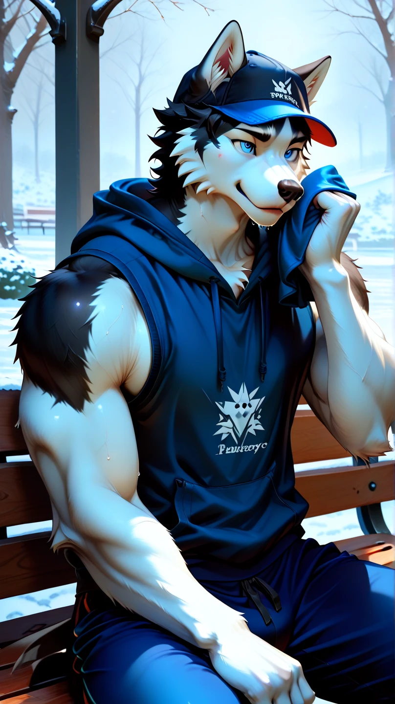 score_9, score_8_up, score_7_up, score_6_up,
yws, rat, solo, male, anthro, brown eyes, white tank top, black gym shorts, holding bottle, (water:0.6) bottle, holding towel, cleaning, sweat, looking at viewer, smile, offering to viewer, gym,three-quarter portrait,
<lora:BlackMythYellowWindSage_1.0.2:1>