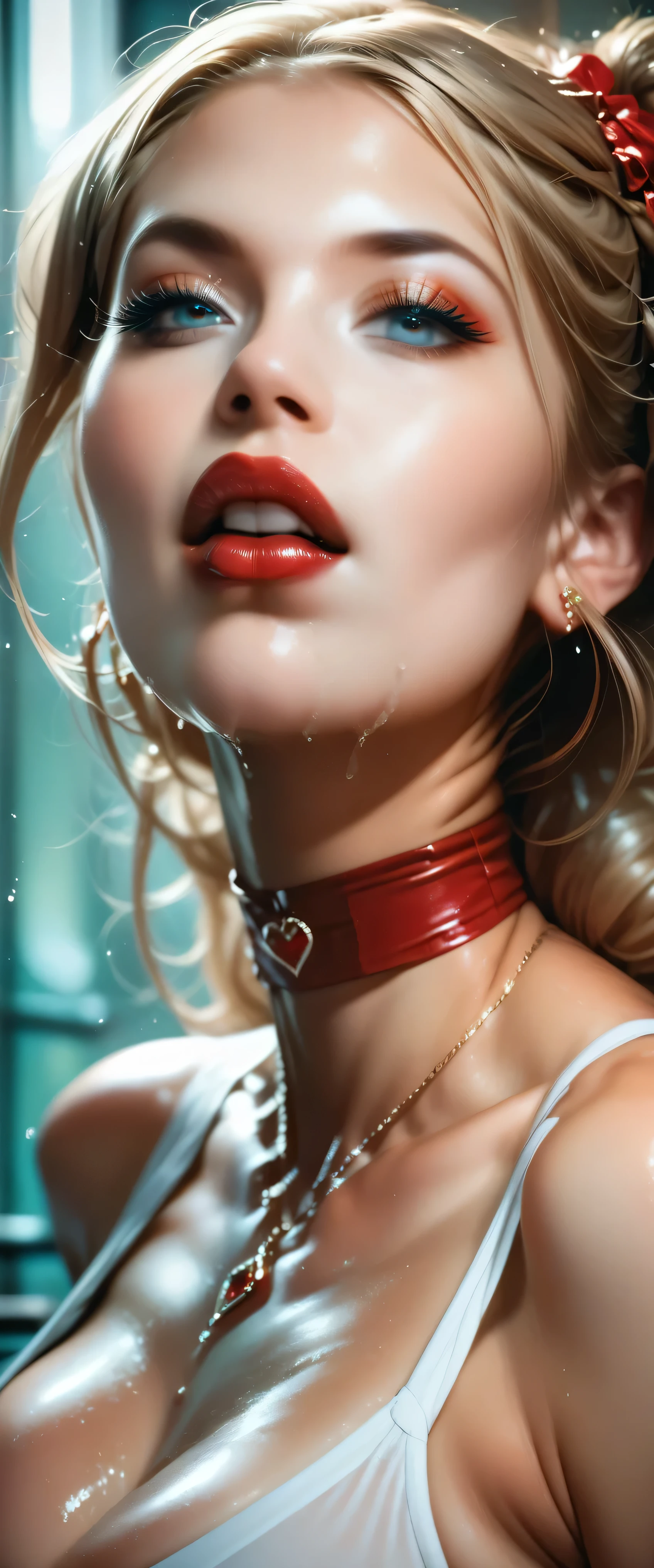 She is forcibly fucked hard.red lips