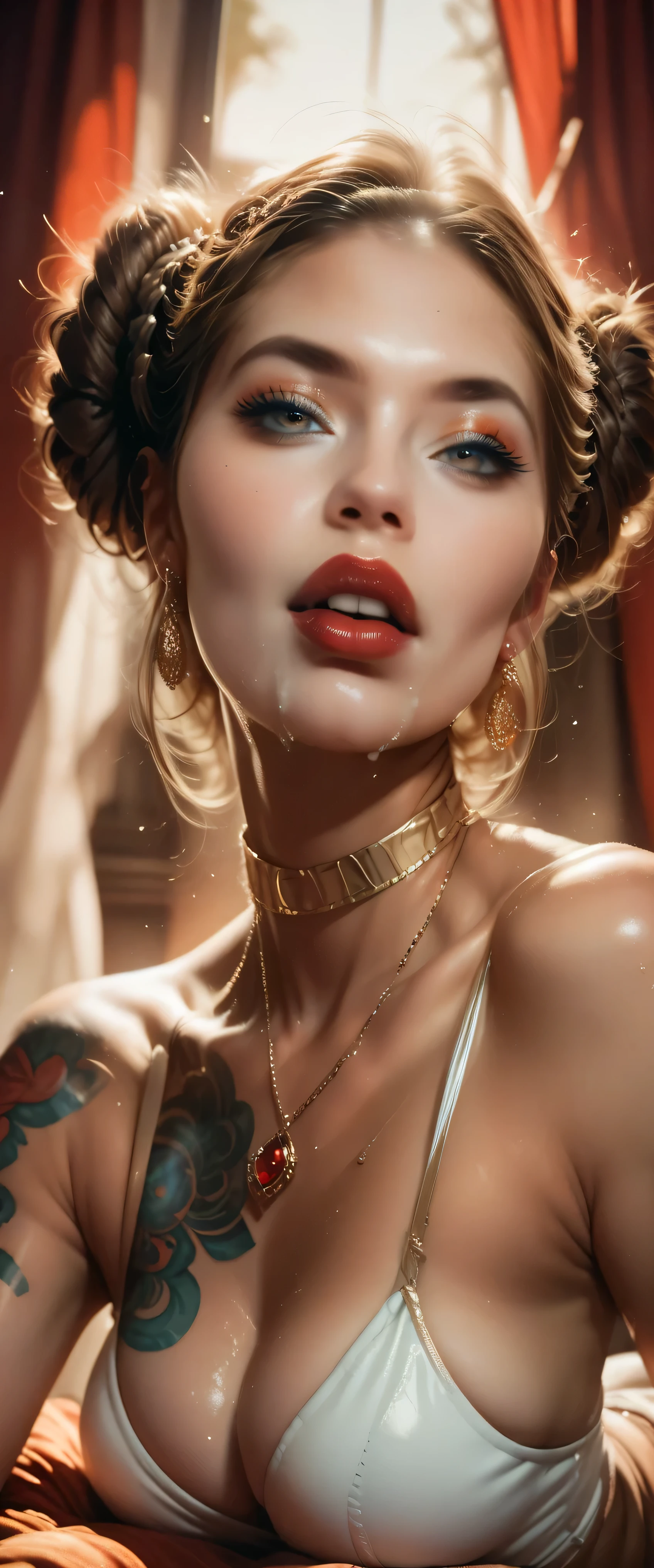 sfw,She is forcibly fucked hard.red lips