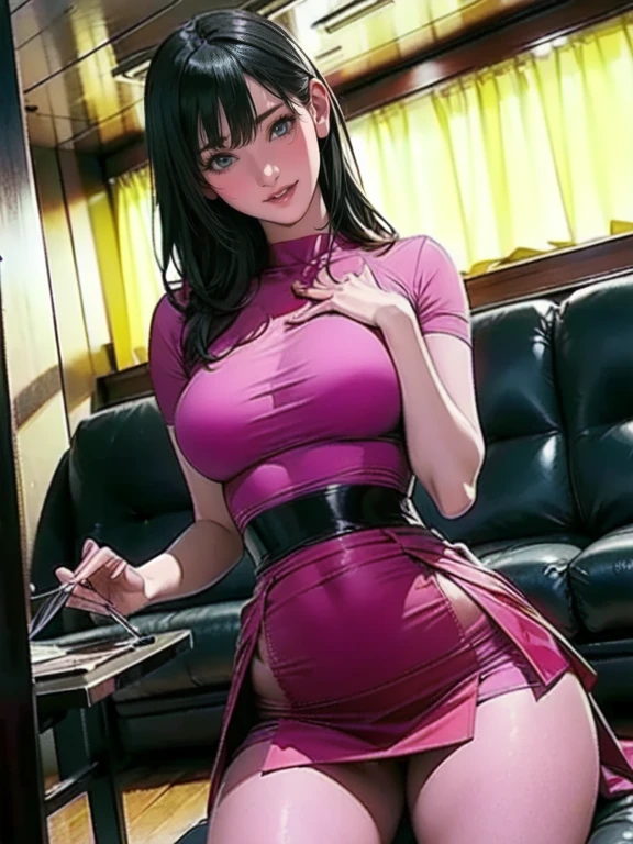 tmasterpiece,A high resolution,realisticlying,best qualtiy,lighting perfect,AV-Adult,mature,femele,1girll,8K,realisticlying,photograph realistic,ultra - detailed,full bodyesbian,tmasterpiece, High- sharpness, high high quality, Detailed face, detailed body render,独奏,Dark lips, Unzip the all-over one-piece leather coat, exhibitionism,No bras, breasts out,, standing on your feet, Be red in the face, (In the bedroom),Full body photo,Orgasmic face,Mouth open,The succubus pattern is revealed