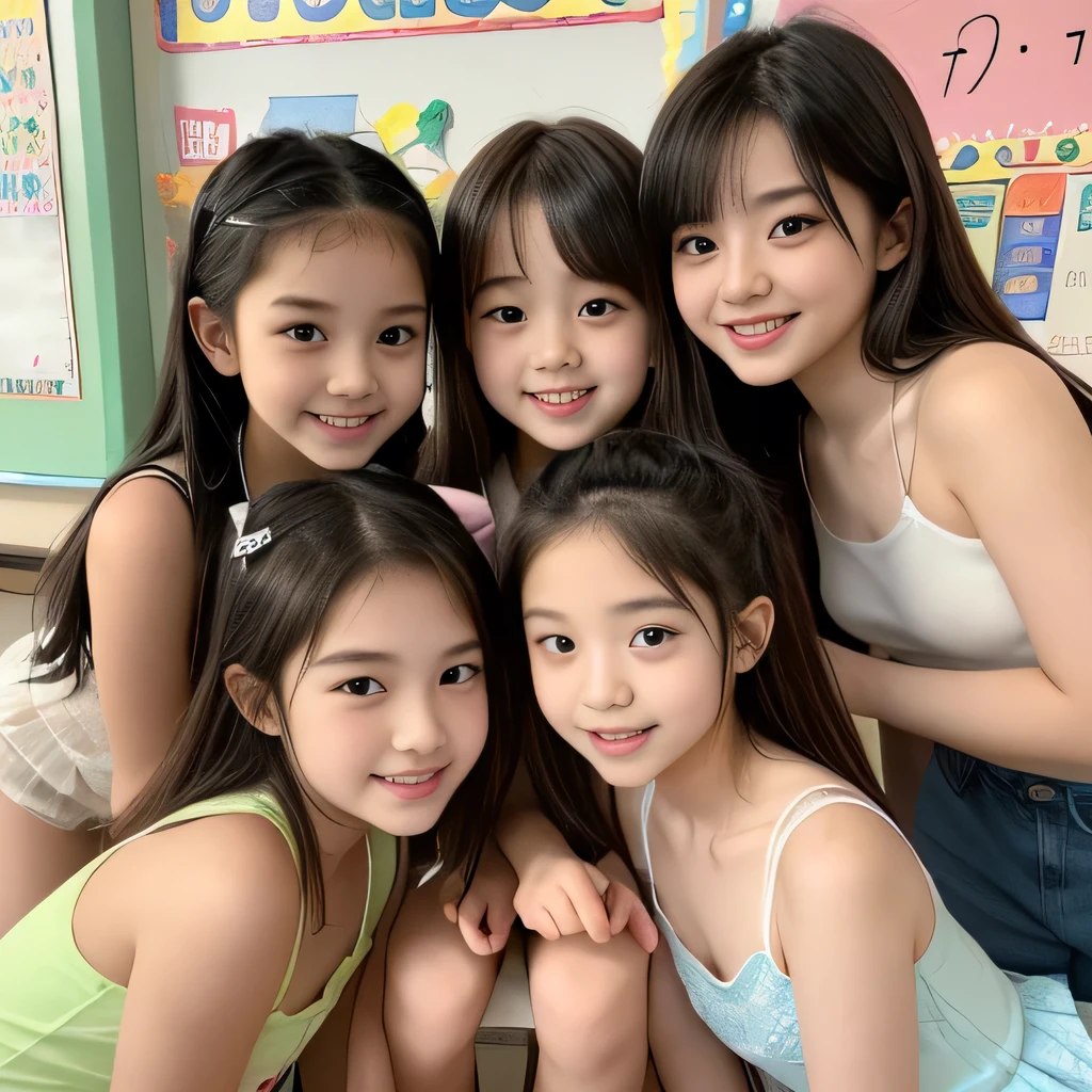 (Completely naked下着姿)、((Super cute and popular idol、Four super cute, girls in one photo))、(masterpiece).A perfect, beautiful, lovely, captivating 's smile、(( 5 small photos of the whole body of 4 people in high definition in 1))、((Short Hair Idol Pose))、gap、Super popular junior idol、4 small, short idols、whole body、Baby-faced idol、((Perfy Undr 、Flat Chest))、((完璧なPerfectly Underwear ))、Beautiful pussy