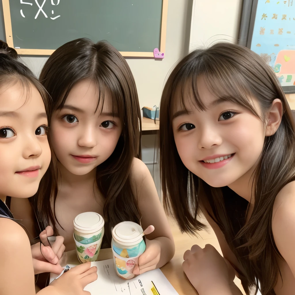 (((Completely naked下着姿)))、((Super cute and popular idol、Four super cute, girls in one photo))、(masterpiece).A perfect, beautiful, lovely, captivating 's smile、(( 5 small photos of the whole body of 4 people in high definition in 1))、((Short Hair Idol Pose))、gap、Super popular junior idol、4 small, short idols、whole body、Baby-faced idol、((Comply nalat Chest))、((完璧なCompletely 下着姿))、Beautiful pussy