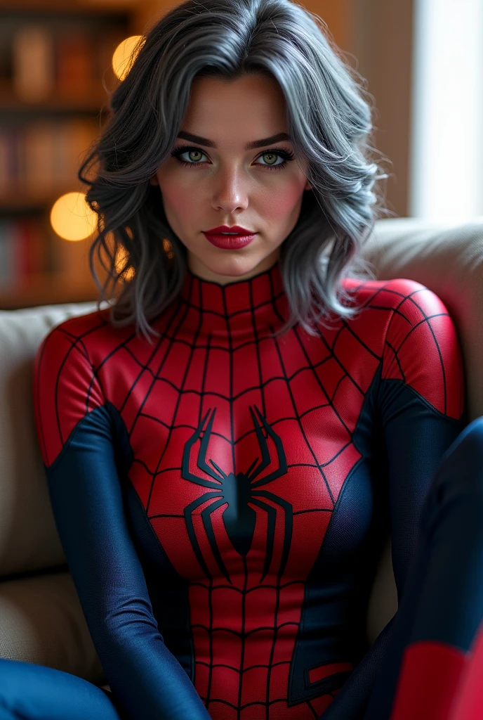 8K, Top Quality, Intricate Details, Ultra Detail, Ultra High Resolution, Masterpiece, close up shot, (full body: 1.1), Slender, Smile, (Makeup: 0.4), (Fluffy purple Eyes: 1.21), (()), 1girl, solo, 1 girl, ((green hair, bangs, high ponytail)), close up shot, , ((tall)), (((fit body))), (((slim face))), sharp face, (()) ,(detailed face), sharp face, small lips, ((black spideman suit, spiderman glove)), detailed face, detailed breast, , (medium breast, Narrow Waist, Skinny, tall , 176 cm tall, Muscular, Navel, Exposed Abdomen, Pointed Chest,, Beautiful girl with accentuated slender abs: 1.4, Six Pack Abs: 1.4, Bust Botox, Big, Perfect Body, detail legs, (( dark background)), black background, show nipples, medium breasts, show vagina, spread legs.