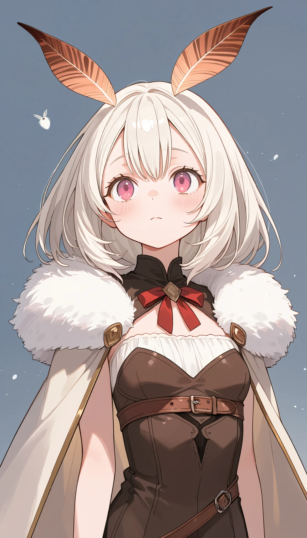 masterpiece, best quality, ultra-detailed, glistening shiny, glowing light, ray tracing, HDR, deph of field, (perfect face, detailed face), <lora:ProvatPecoraAllieres:0.8>, provatpecora, curled horns, short hair, fur choker, black dress, black gloves, red shawl, standing, cowboy shot