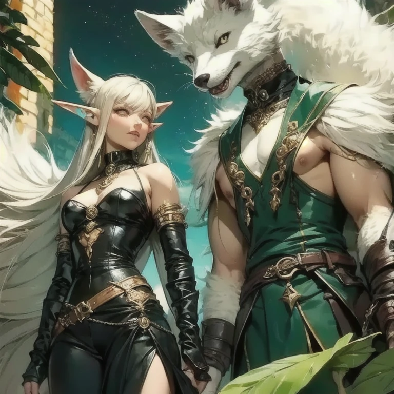 (Best quality, 8K, masterpiece, HDR, soft lighting, perfect image, realistic, Bright), a guy and a fox girl play Go against the backdrop of a mountain waterfall, landscape with a mountain waterfall in the background, sitting foxes guy and girl behind a goban (Go board), [(handsome man, he has beautiful blue eyes and a kind smile, black hair, naked torso with developed body, (Beautiful fox girl with green eyes, red hair, innocent expression)], (Fantasy ultra high quality art, latest fantasy), masterpiece, Ultra high quality male and female character designs, anime art with 8k development, realistic anime art, wallpaper illustrations of the highest quality, complex ultra-high quality accurate faces of male and female characters, high quality design and precision physics (ultra high quality fantasy style)), art, dark fantasy)) Style), Masterpieceы, super quality characters, resolution anime - 8k, realistic anime art, highest quality wallpaper illustration, Ultra-high facial detail, high-quality design and physics accuracy), by color, depth of field, to the shadows, ray tracing, high quality and production of computer wallpapers in 8K resolution. (Accurate simulation of the interaction of light and material)], [Carefully detailed hair [Read more about beautiful and shiny hair]], (Perfectly detailed hands [perfect fingers [Beautiful nails]], (perfect anatomy (perfect proportions)) [[ Look at full growth]], [Ideal color coordination (Accurate simulation of the interaction of light and material)], [art, conveying the meaning of history], [game in Go]