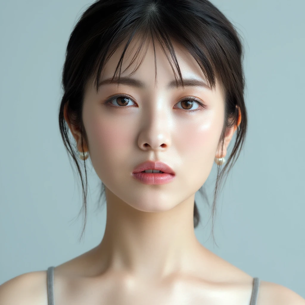 One Girl, woman, masterpiece, Highest quality, Highest quality, (Volumetric Lighting), Very detailedなCG, 8k wallpaper, Concentration, 8k wallpaper, Very detailed, 超Real, Real, Sharp focus, Absurd, (High resolution:1.2), (High contrast), photograph, Detailed and complex, instagramart, Portrait, Very detailed, Digital Painting, Art Station, Concept Art, Smooth, Sharp focus, figure, Big natural tits, Medium shoulders, Watch the audience, sexy lingerie.Black Lingerie