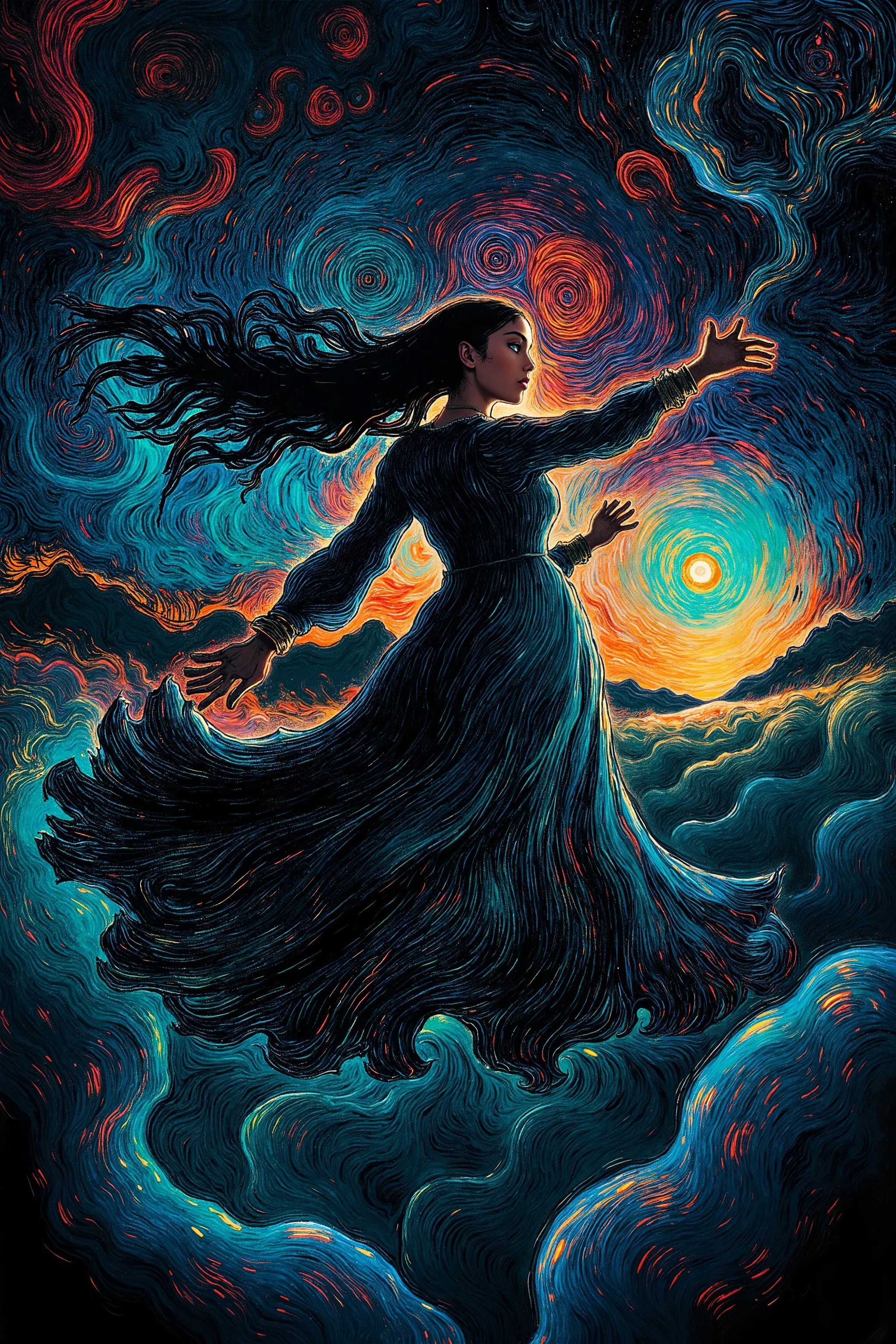 high contrast,portrait, 1 girl , girl dressed in gorgeous dresses dancing, at night, Abstract Art,melancholic,fullcolor, ,b3rs3rk,style of Aberdeen Bestiary,fractal psychedelic,style of Edvard Munch
0 comment