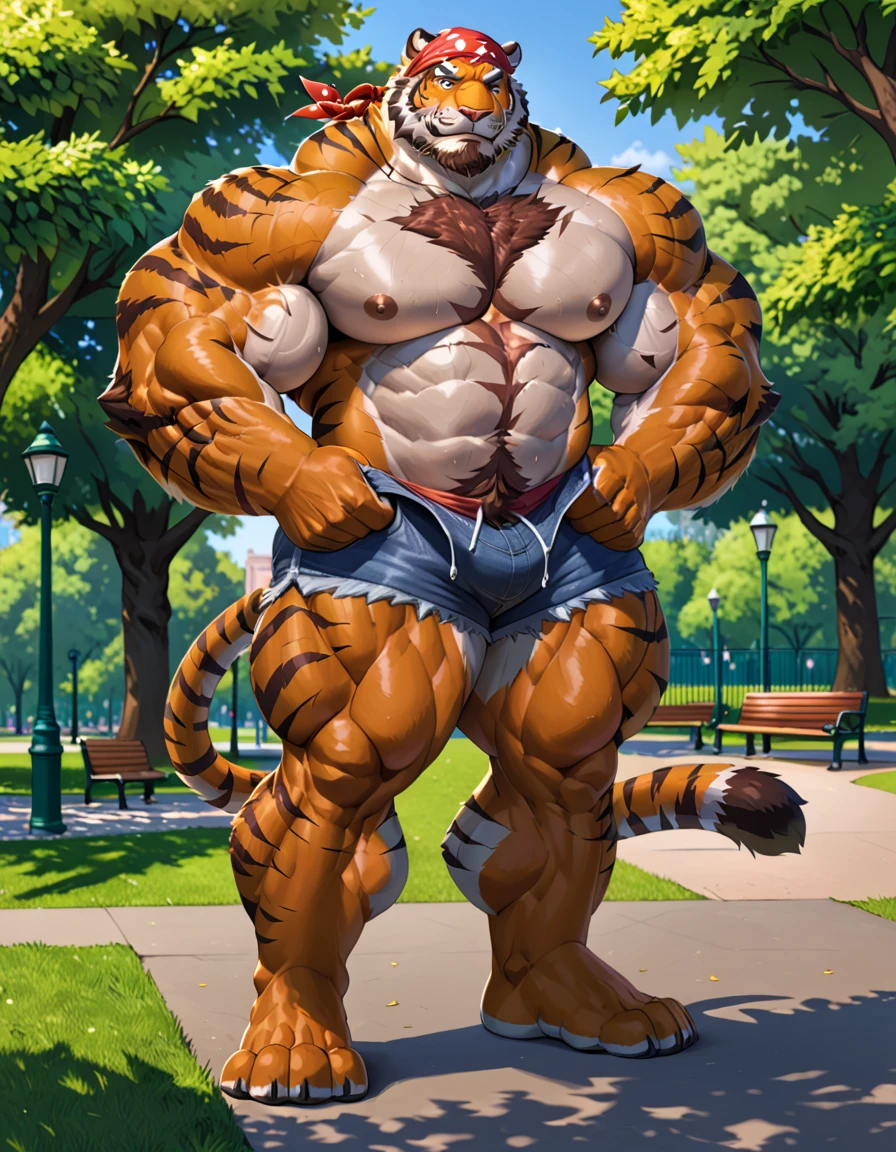 muscular old man soak in the onsen, shorts, furry, an anthro (burgundy lion), an anthto, a old man big muscular, happy expression, detailed face, face, detailed eyes, eyes, really big muscle, bigger muscle, very big muscular, over sized muscle, biggest muscle, big pec muscular, biggest pec muscle, detailed muscle, realistic rendering, CG realistic, 3d realistic, photography, background