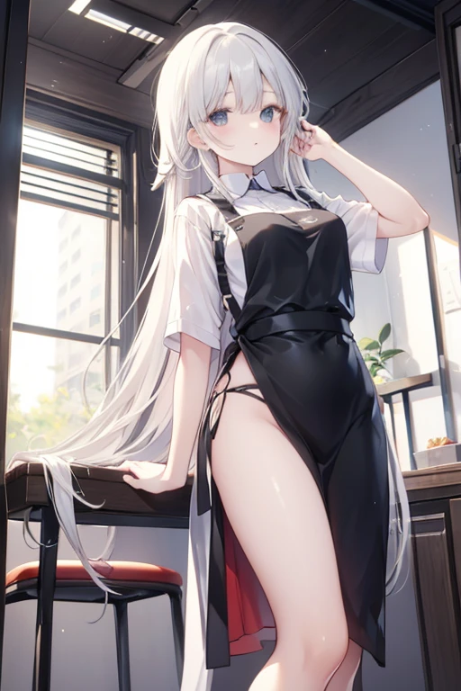 ((master piece、8k、highest quality、perfect fingers: 1.3、perfect anatomy: 1.3、background blur))、(8-year-old、lolita: 1.5)、(straight long hair 、Maid style competition swimsuit、Slender beautiful girl: 1.5)、(high heels、tights:1.3)、(standing position、Rabbit Pose、wide shot、whole body、happy smile、blue sky、mansion's vast pool:1.3)、