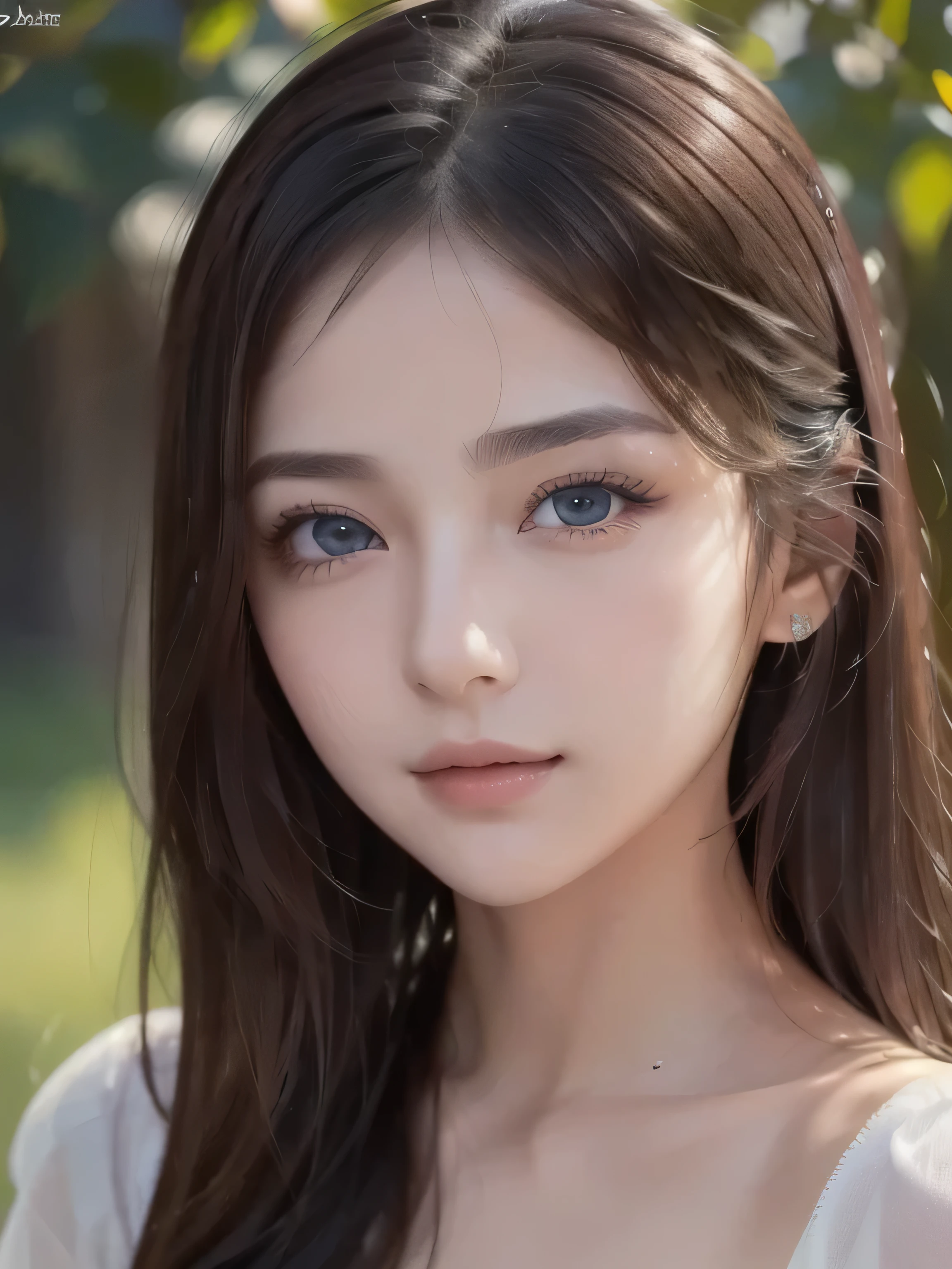 (((32k,high details,high detail、masterpiece,attention to detail,alone))),Raw photo & realistic atmosphere,beautiful dark blue eyes,detailed mouth,glossy lips,thin eyebrows,fine eyes、Soft white skin that shines in every detail、Her deep black eyes are very beautiful,lip details、very beautiful face,very well-shaped face、lifelike face,shining beautiful lips,beautiful eyebrows,infinite reality, Realistic young gravure ,idol,she'she'she'she'she'she'very cute woman , young gravure idol, young gravure idol, Very beautiful and cute 22 years old beautiful girl,incredibly beautiful and classy,22 years old beautiful girl,natural soft light,(shiny hair,,Beautiful and kind eyes:1.5),gentle smile,well-shaped chest,medium long hair,tie hair,beautiful posture,no makeup