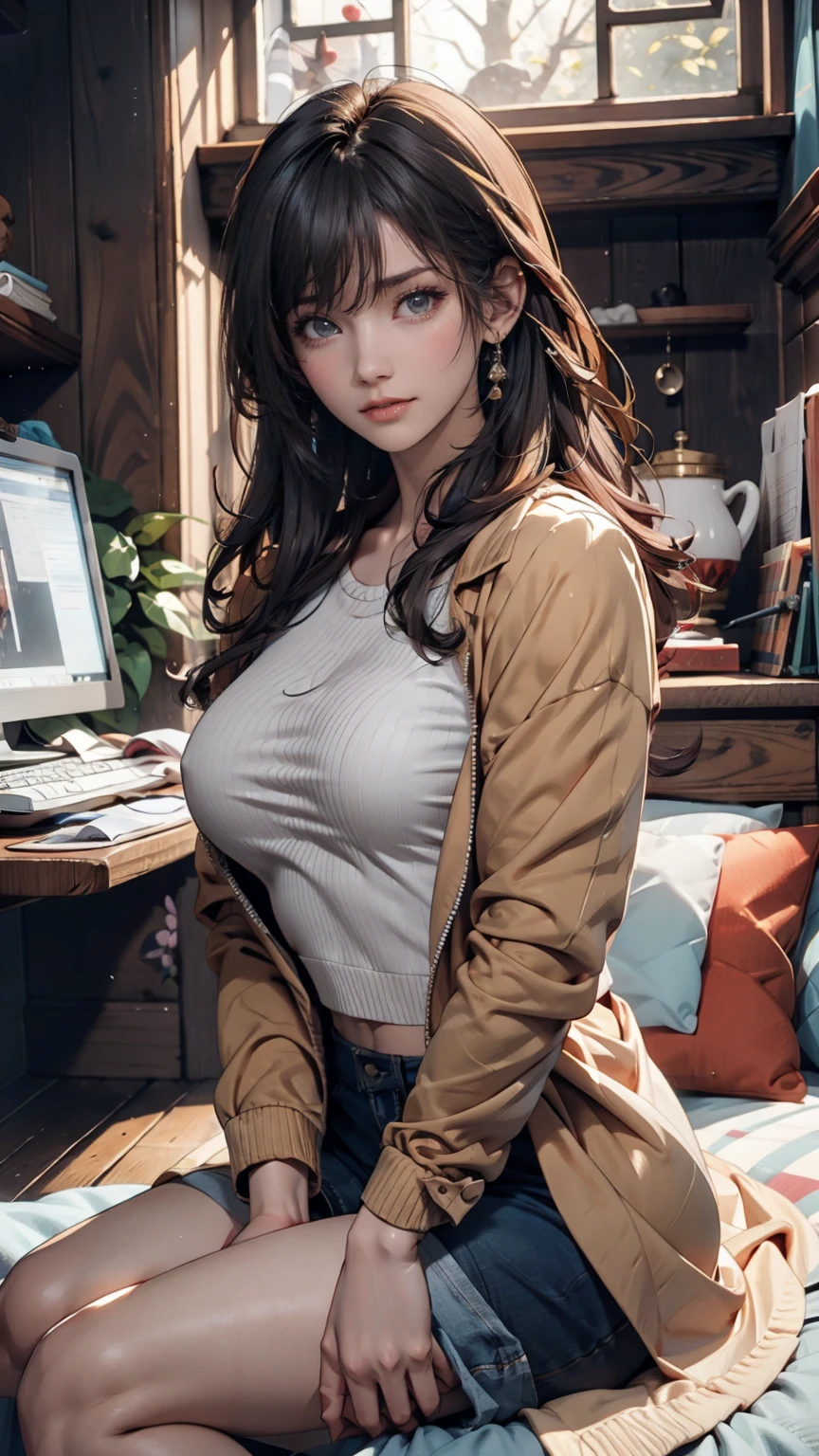 (masterpiece:1.0), (best_quality:1.2), (dark shot:1.3), Pretty Caucasian (female), Sarah Shahi, dark brown messy hair, blue eyes, ((bright red lipstick)), ((seductive smile)) ((big bright blue eyes looking towards the viewer)) ((short messy dark brown hair)) ((big breasts:1.6)) ((slender body:1.3)) (((wearing only a torn denim suspender with denim micro miniskirt, very very micro skirt exposing full beautiful sexy thighs))) ((in battle ground)), detailed eyes, detailed hands, detailed fingers, detailed beautiful thighs, large explosive cleavage, , standing spread legs, (((view from front))), 1 girl, Only 1 girl, light source from above, (realism: 1.5), (Realistic: 1.4), (Absurdity:1.4), 8k, ultra-detailed, Detailed Beautiful Woman, official art, extremely detailed CG unity 8k wallpaper, perfect lighting, Colorful, ultra high res, photography, 8K, HDR, Kodak portra 400, film grain, blurry background, (bokeh:1.2), (vibrant_color:1.2), film grain:1.2, (warm hue, warm tone:1.2), (color photo), professional photograph

