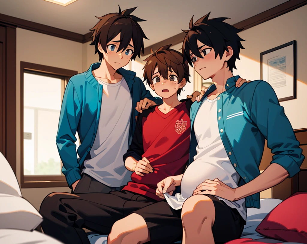 gym room,Libido boy,nakeness,and boy,younge boy,child-faced,Cold,infancy,young age,short round face,Flat chin,infancy,(child-faced),Spread your legs apart,Pink belly hair,Brown chest hair,brown pubic hair,young age,Flat chin,finely detaild face,White Men's Briefs,well-muscled,with short brown hair,,Bright hair,White eyes,nakeness,white briefs,white briefs,Abs pectoral muscles,strong and well-developed muscles,,Bright,Bright and vivid colors,(depth of fields:1.2),Positive audience,looking at viewert,Spread your legs apart