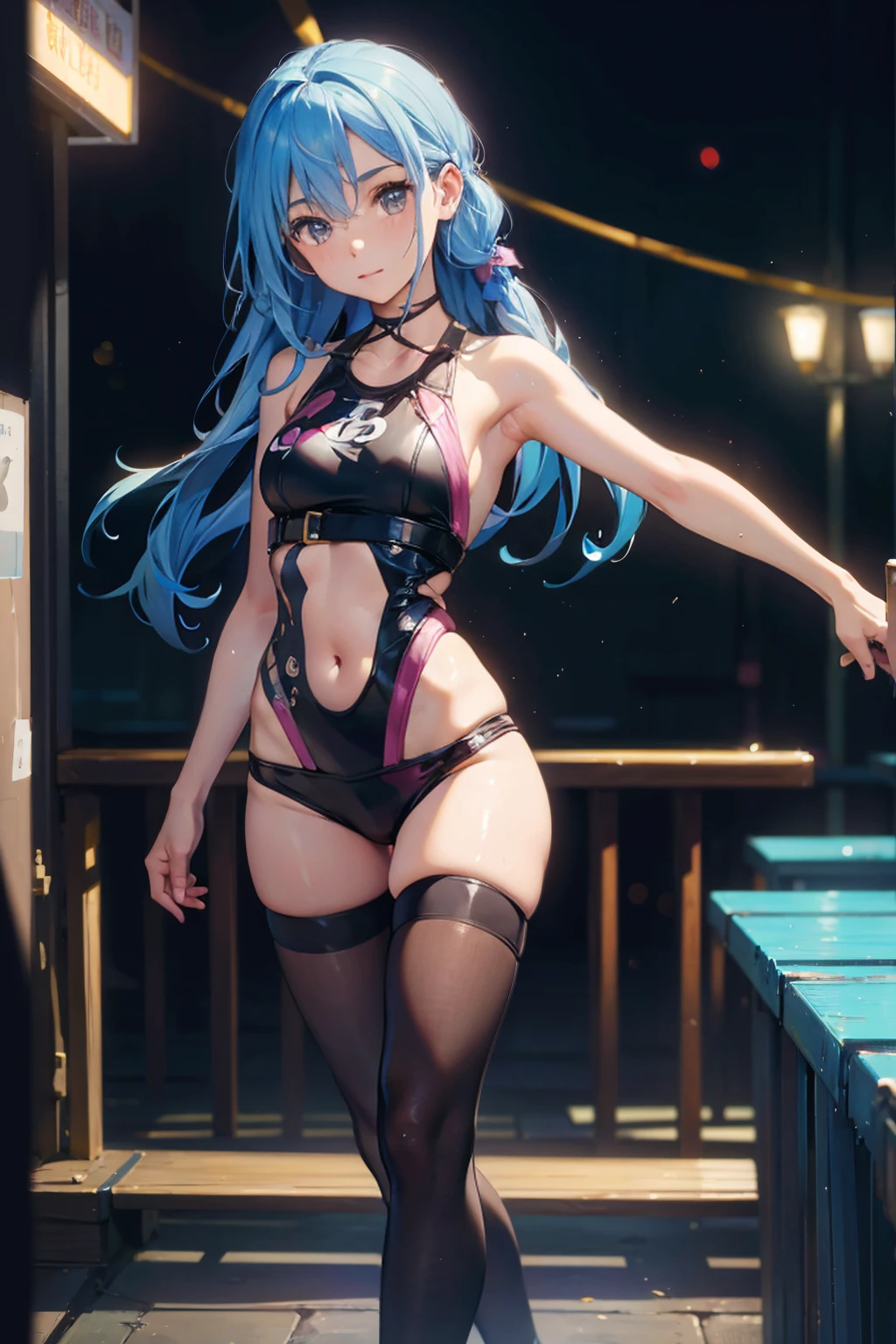 (Masterpiece, best quality, high res、highly detailed cg: 1), A scene in which a customer meets a designated sex worker in a waiting room. The scene is seen from the customer's point of view and depicts the sex worker approaching with a professional and friendly smile. The waiting room is simple and has a rugged atmosphere. The sex worker is wearing an attractive outfit and is confident and charming. The sex worker says to the customer, "I'm not a sex worker. Thank you for your appointment. Please come this way." Twin_Turbo_Umamusume, aqua hair, twintails, heterochromia, purple eyes, blue eyes, sharp teeth, multicolored hoodie, hores tails, nsfw, ((Lingerie set, 1girl)), Short stature