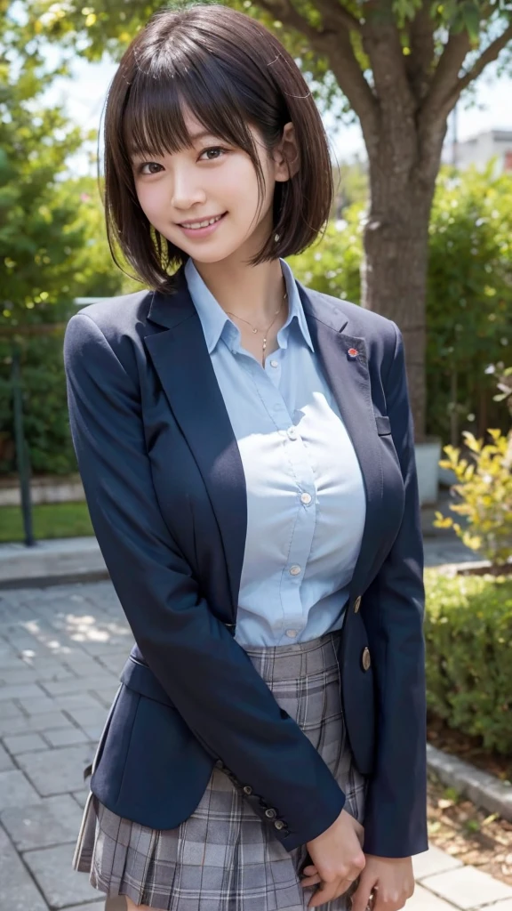 leaning forward:1,bent over,Bright lighting,Suit Shop,(The skin is wet from sweat),(Wearing a shirt:1.2),Suits lined up,looking at the camera,Cleavage,smile,Skirt Lift、Lift your skirt with your hands,woman, 20-year-old, Short Hair、bangs、(Plain suit skirt),(White lace panties)、Cute earrings
