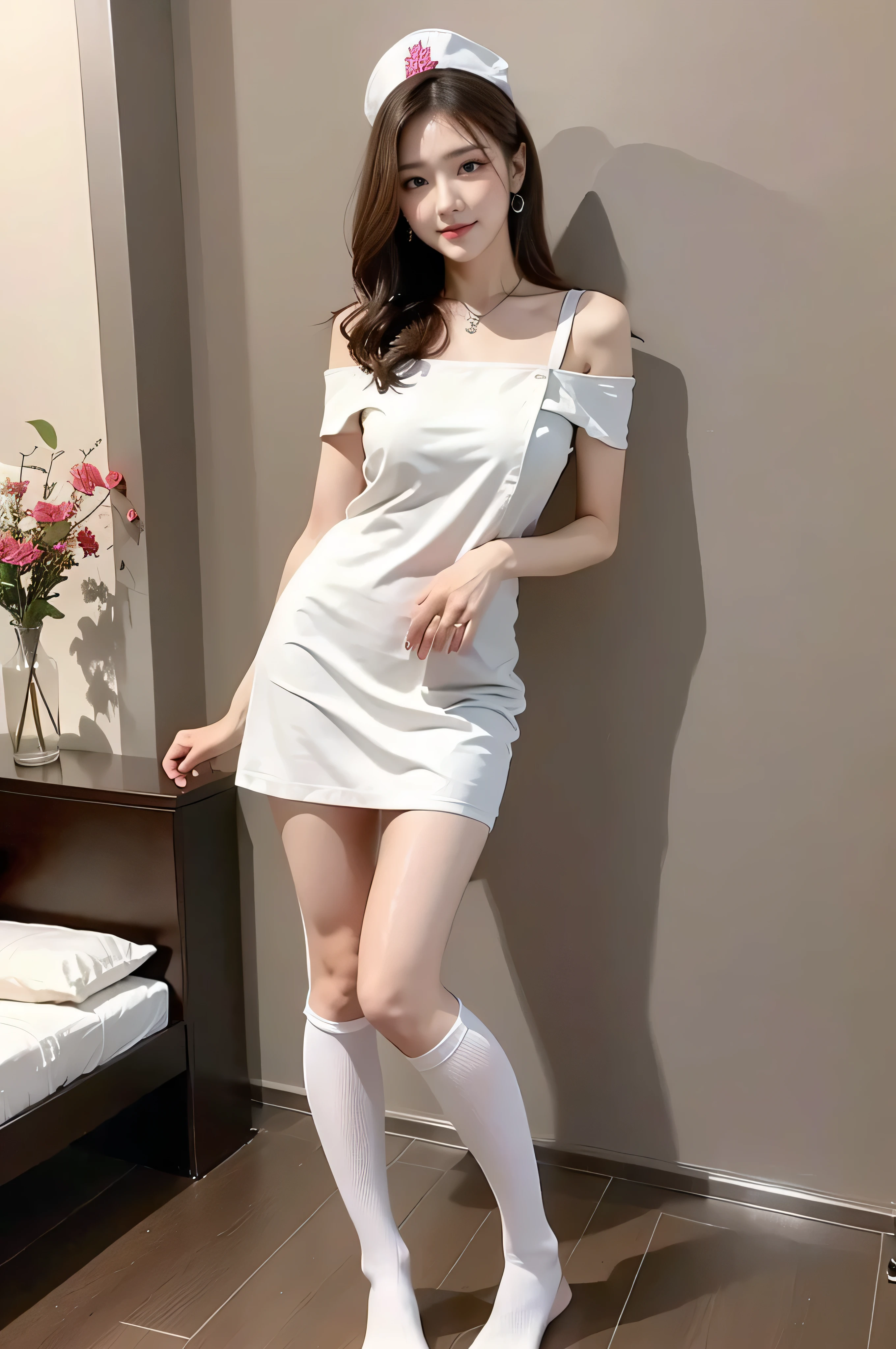 ((Best Quality, 8K, Masterpiece: 1.3)), 1girl, Slim Abs Beauty: 1.3, (Hairstyle Casual, Big Breasts: 1.2), Dress: 1.1, Super Fine Face, Delicate Eyes, Double Eyelids, Smile, Home