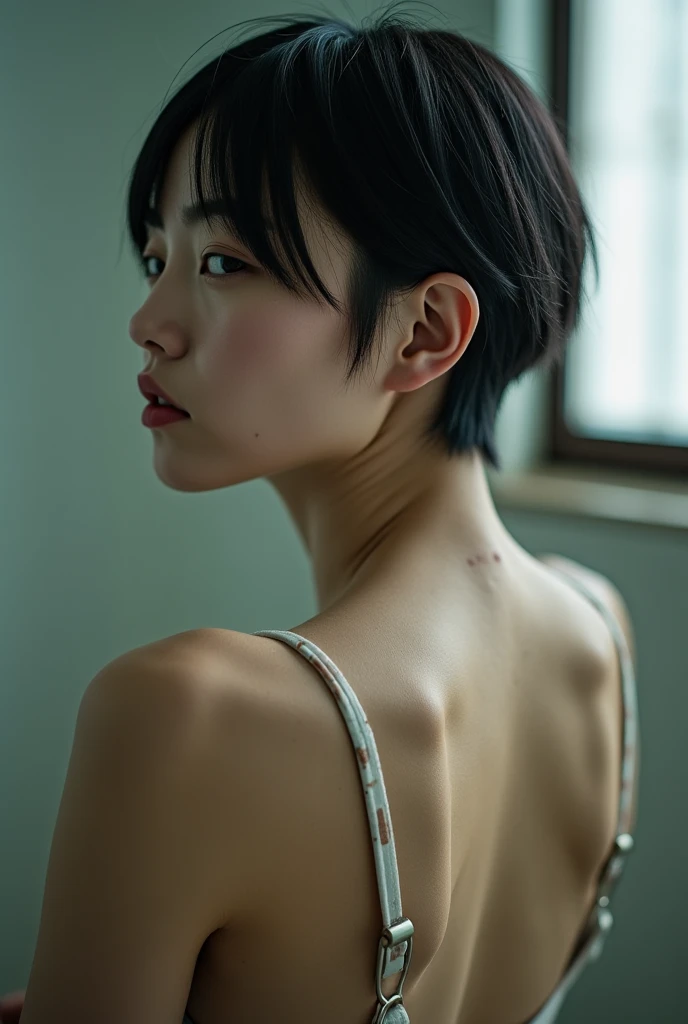 (Browsing Caution:1,4),Mix 4, (8k, RAWphotograph, Highest quality, Tabletop: 1.45), (Realistic, Realistic: 1.37),illumination, night, プロのillumination, photographn mapping, Radio City, Physically Based Rendering, Gradient Brunette, 高品質のphotograph, High resolution, 1080P, (Detailed facial depiction), (Detailed description of the hand), (Delicate CG), Extreme light and shadow, Rich details, (Detailed facial features), (Highest quality), Look in front of you, Highly detailed face, Highly detailed lips,  超High resolution, (truth: 1.4), photograph, 1 Girl, [(sad)],  , Thin limbs, movie, Cool pose, I Cup, Highest qualityな完璧なボディ, photographのような, (1 : 1.3), Perfect balance, (Huge, Perfect breasts, Areola),(Realistic, Realistic:1.37),One Girl, Cowboy Shot,Professional Lighting, Photon Mapping, Radio City, RAWphotograph、(Realistic:1.4)、Octane Rendering、Complex 3D rendering with ultra-detail, Studio Soft Light, Rim Light, Crisp details, Super detailed, Realistic skin texture, detailed aspects, Beautiful details in the eyes, Highly detailed CG Unity 16k wallpaper, Compensate, (Detailed Background:1.2),Highest quality, 超High resolution, Tabletop, One Girl, One Girl,alone, Upper Body,Show Viewer, White Background, Bobcut, short hair, Multicolored Hair, Compensate , Lips parted, Black Lips, eyeliner, Gothic, Goth Girl,((Multicolored Hairの色:1.4)),(((Completely naked))),(((nsfw))),((Small breasts:1.4)),(((Completely naked))),((nsfw)),((Above the waist)),((Very short bob cut:1.4))