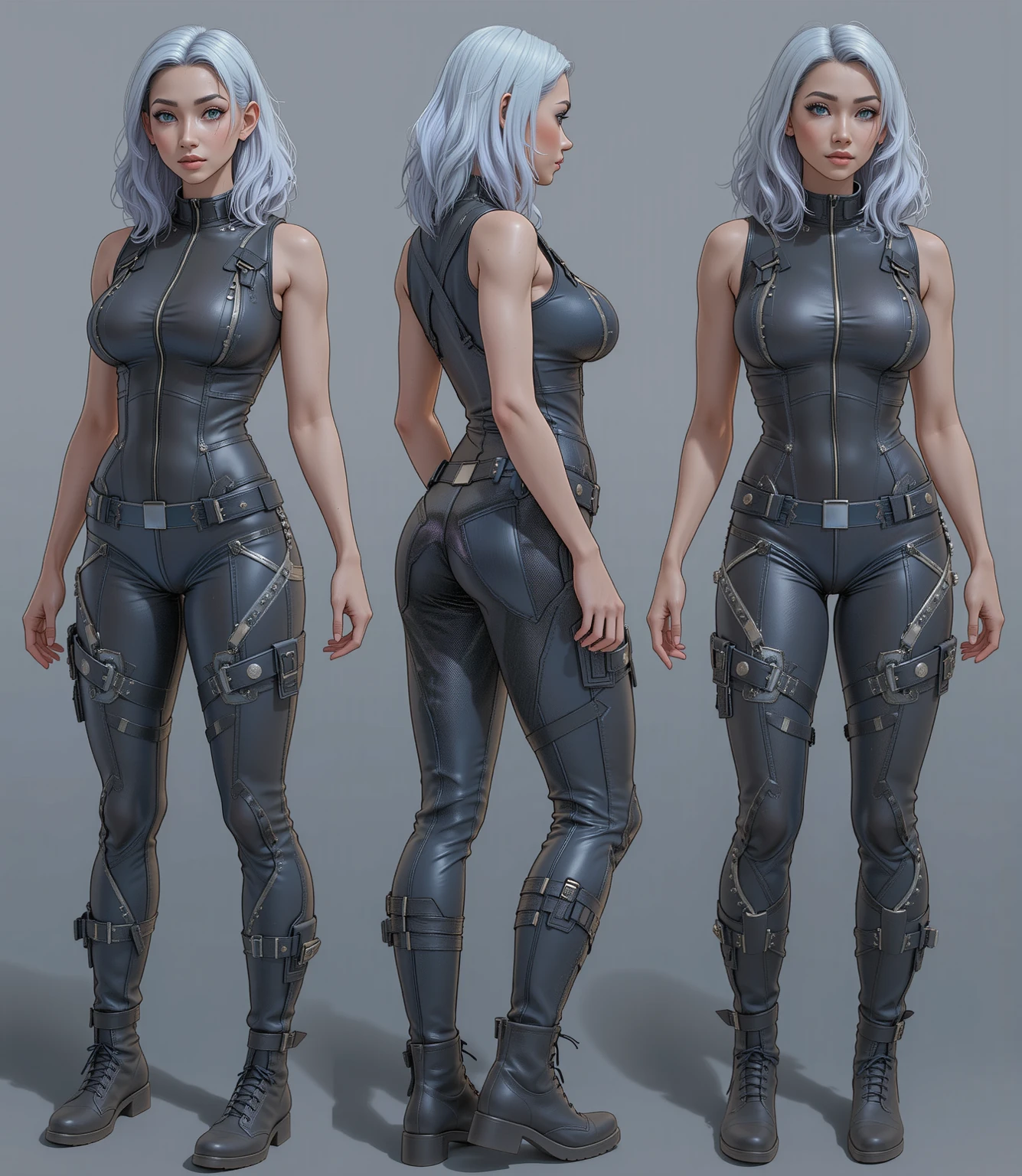 tightsuit,Pure,long legged,Silver-gray hair,little breast,Slim,8K,Wallpapers ,tmasterpiece,lace legwear --auto