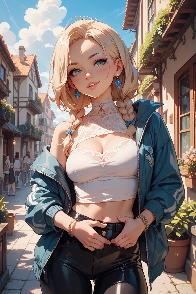 Melancholy lighting, Take it easy, calm, shine, masterpiece, best quality, 1 girl, (JinxLol: 1.2), (ultra photorealistic: 1.3), (masterpiece: 1.4), best quality, ((realistic)), high quality, Ultra Detailed, ((real image)), ((realistic skin)), ((realistic face)), (illustration: 1.05), (beautiful: 1.05), (beautiful detailed eyes: 1.05), (cinematic light: 1.1), full body, accurate proportions, 25-year old girl, CURVY model, (wearing a winter tweed outfit:1.7), (exposing big boobs:1.8), (shopping in luxury store:1.9), waves, BLOND hair fluttering in the wind, long legs, slightly open feet, butt, blushing, shyness, clavicle, abs, double texture, beautiful and delicate face, fair skin, real skin, (face detail), couples, super high res, 8k, parameters Best quality, masterpiece, super high res, (Realistic 2.0), more details, detailed skin, wide smile, white teeth, VOLUMINOUS GINGER BLONDIE hair, perfect and well-drawn eyes, girlfriend, cute, pretty, studio illumination, (((PERFECT EVEN EYES:1.3)))
