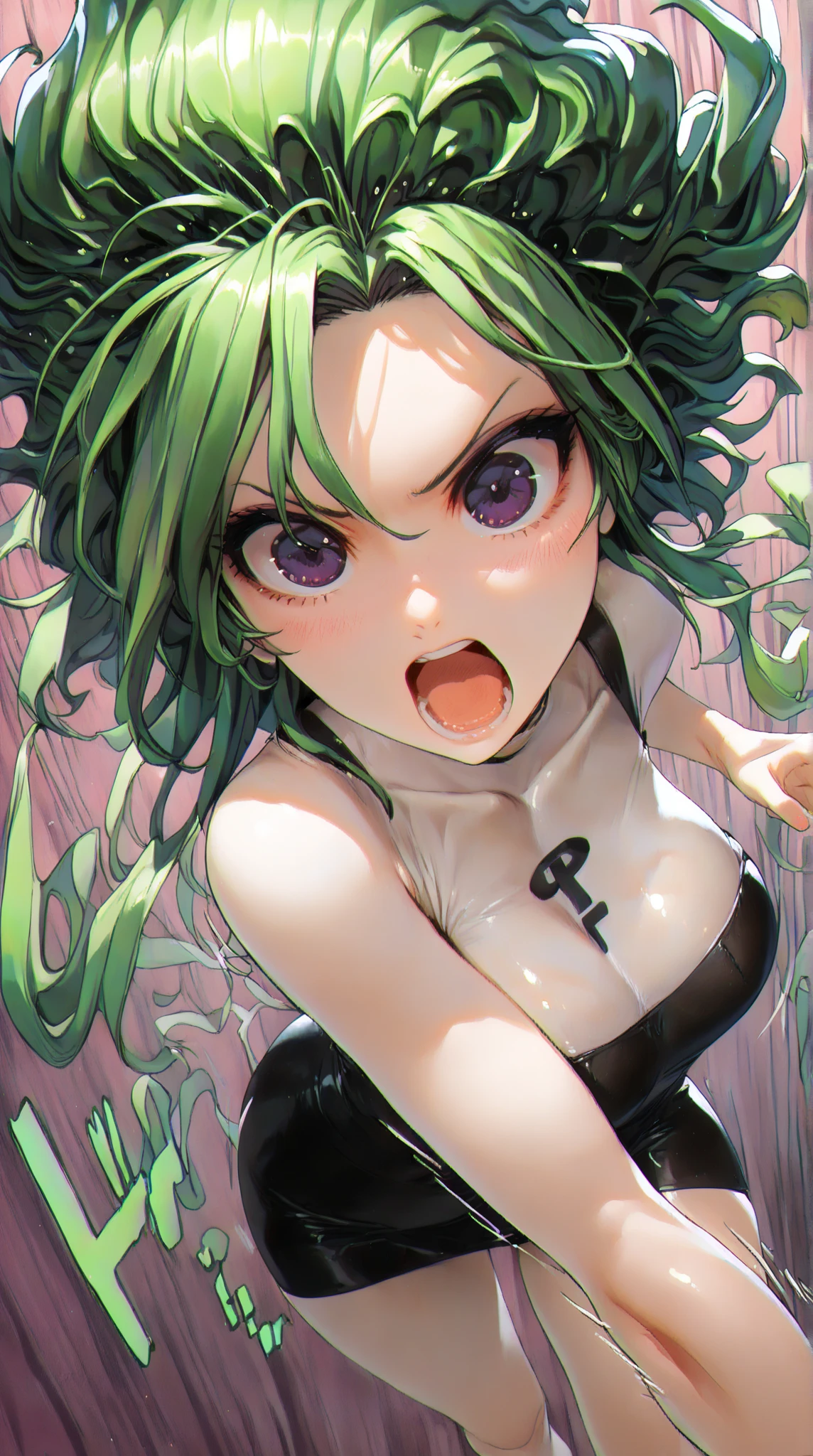 pillow,Browsing Caution,1 girl,,,chest,尖ったchest,chestの谷間,Underbust,Side Bust Barbosa,(blush),((Embarrassing)),Spread and masturbate((Shiny black strapless leotard))round 1(((chestを持ち上げる)))((View from below、View from below))Upper body close-up,(とても巨大なchest),Erect nipples,Bunny ears,big Breasts,big ,Brown Skin,pacifier
