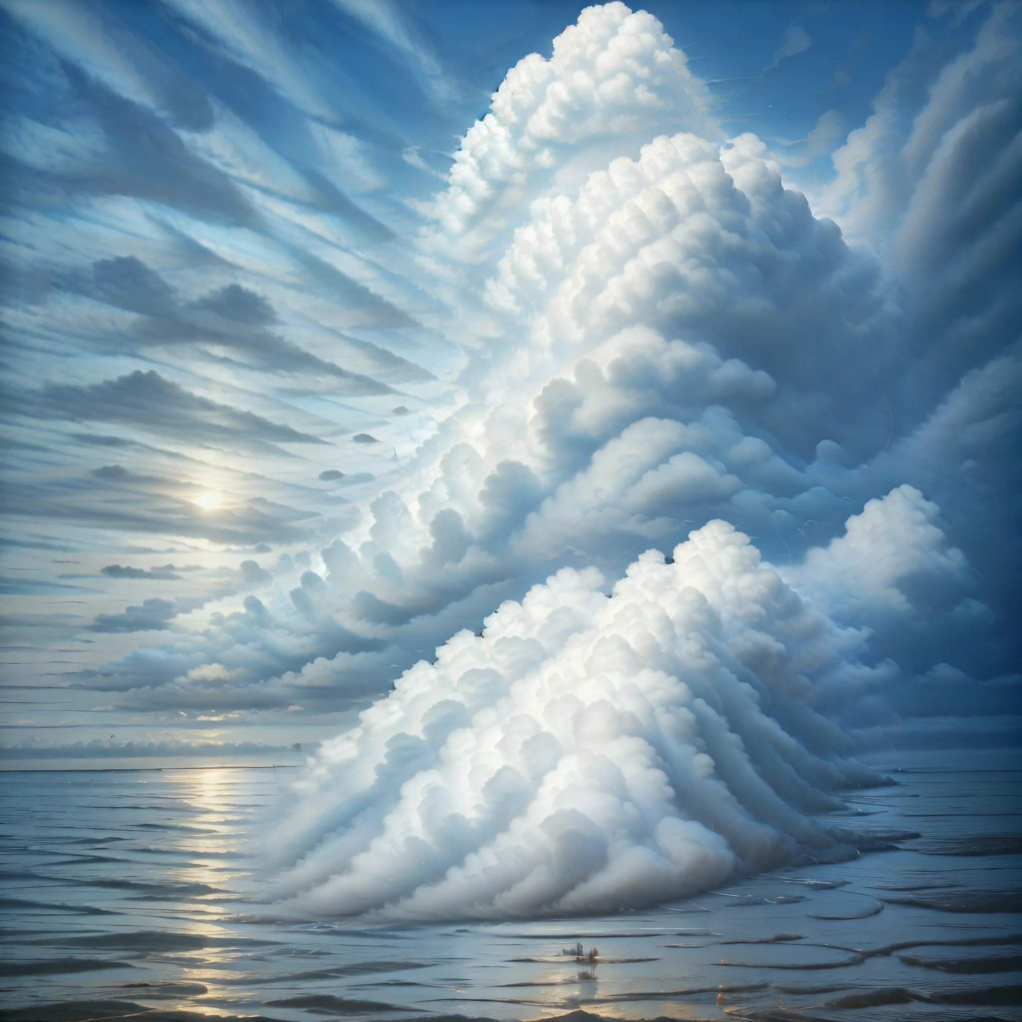  high quality， cloud， 黄金のcloud， Spectacular scenery，  ray tracing ， 8k，  Masterpiece， colorful， vibrant colors