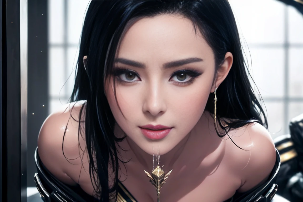 Angry Face, BDSM,slave,Rubber,Black Corset,Bondage,Collar,NSFW,((Best Quality, 8k, Masterpiece:1.3))), Crisp Focus: 1.2、(Layer Cut, Big:1.2),Beautiful Woman with Perfect Figure: 1.4、Slender Abs:1.2、Wet Body:1.5、Highly Detailed Face and Skin Texture、Detailed Eyes、Double Eyelids,Long Hair