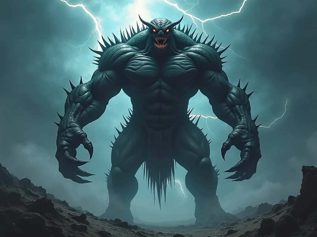 Monster , background distroyed city