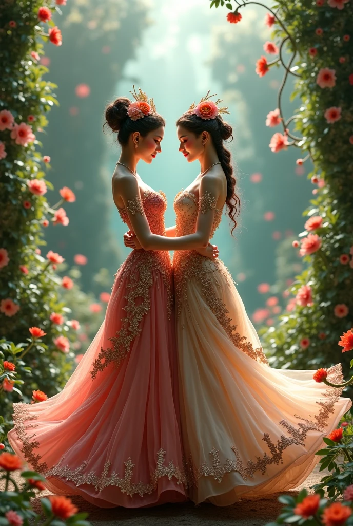 Rode dance two ai flowers