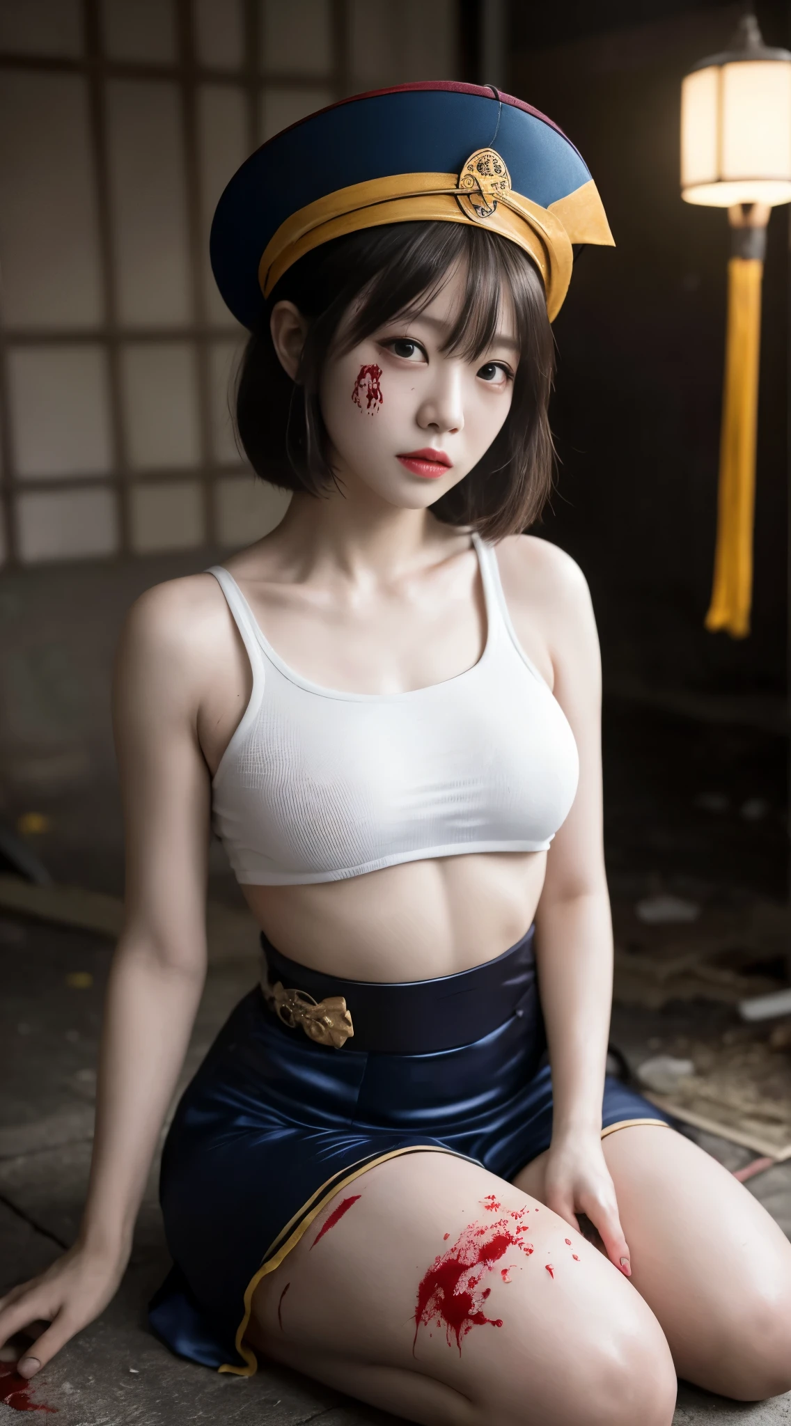 1 girl, Alone, portrait, simple background, Dark theme, make up, blush, detailed eyes, diaphragm, (ABS:1.1), under the chest, neckline, sharp focus,, fake breasts,, bokeh, microscopic, Transparent background, Sitting cross-legged, crushed, Upper part of the body, (villain pose), (69), (jubilant), (((Scottish skirt))), virtual youtuber artist, trust abuse, Impact of Genshin, zzzzmao no tsueha, tabard with zipper pull, zoom layer, Nakano Mikuji, yellow pupils, yellow theme, the yanagi river widens, zizumiya known tsuyuuri zukeriiyouko vocaloid, I&#39;m so excited, zombie mogami tensei shitara shoujo toki revival, zurui vtubercraft in the middle, zombie mogamoto vocaloid, tabard with zipper pull, lips, looking at the viewer, Neckband, Open mouth, split bangs, Purple Sweater Vest, Red ribbon, rebecca zurui sekai project, revision, (ribbed sweater vest:1.29), sidelocks hentaki himawari&#39;s , smiley face meme outfit, enfocarse Alone, starry hair ornamental, sweat drop, swept bangles, tassel, Tsurime, White background 