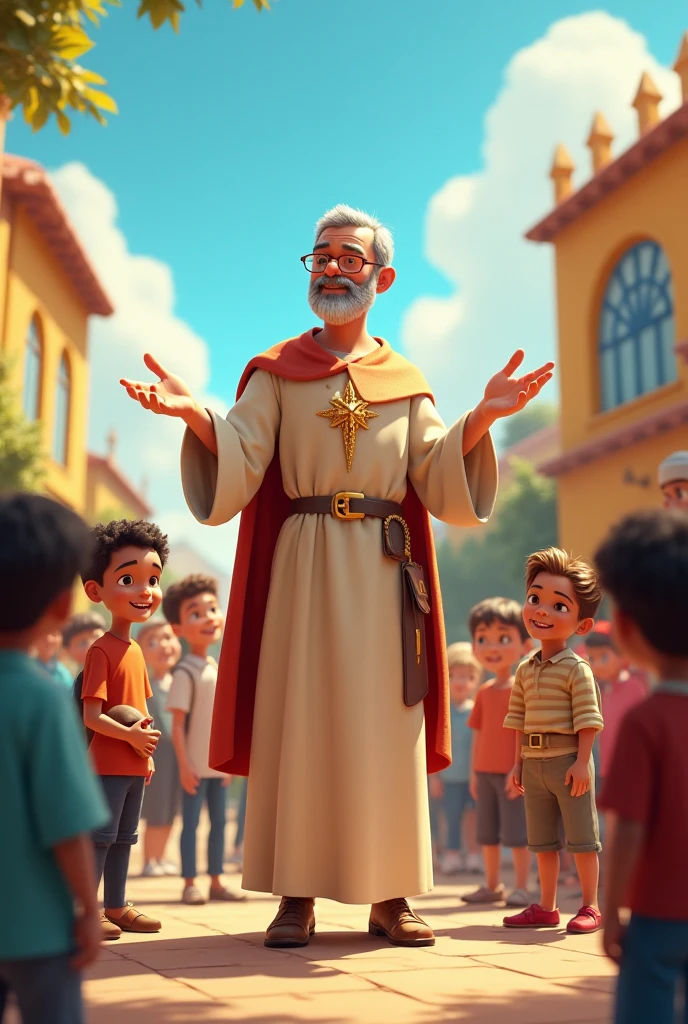 Don Bosco at the Santo Domingo Savio school today Animated