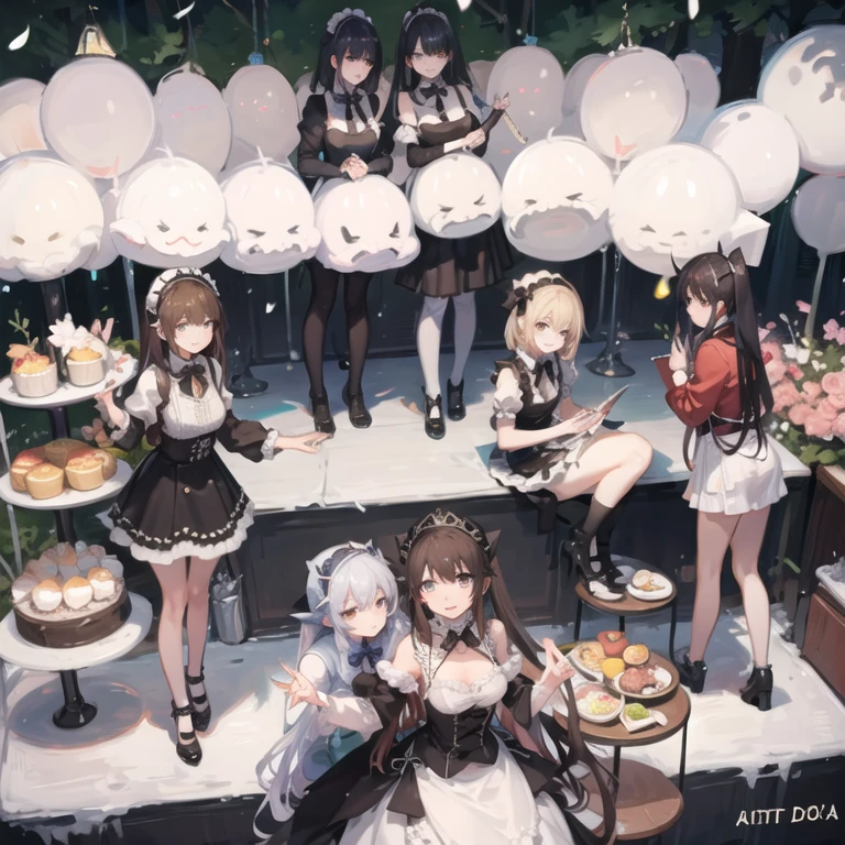 (Future 2077)
alien world,maid cafe,Beauty Selection Contest,Smile
