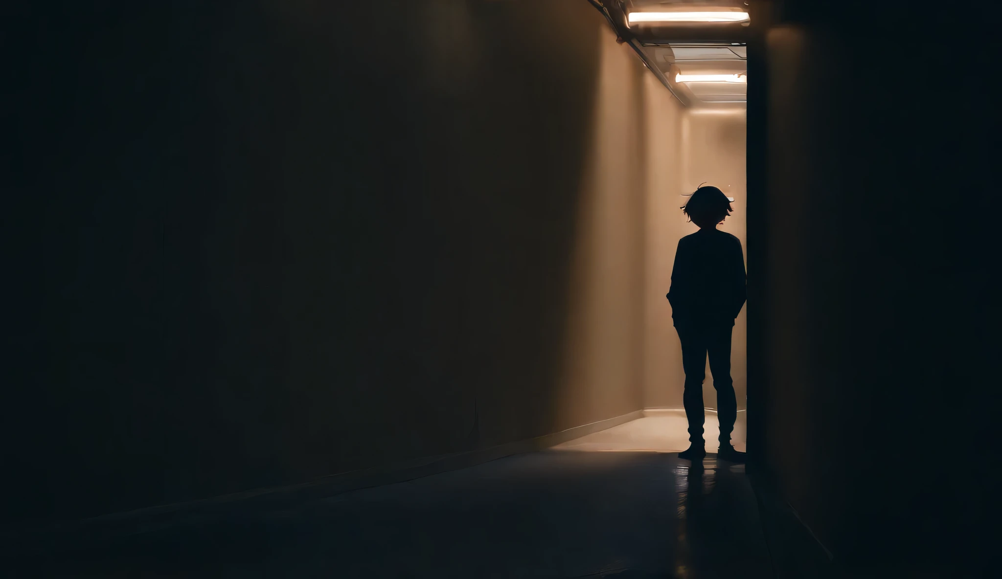 (( masterpiece, )), high resolution, 8,000, film lighting, high contrast ,wall, Frees Autism ,,night