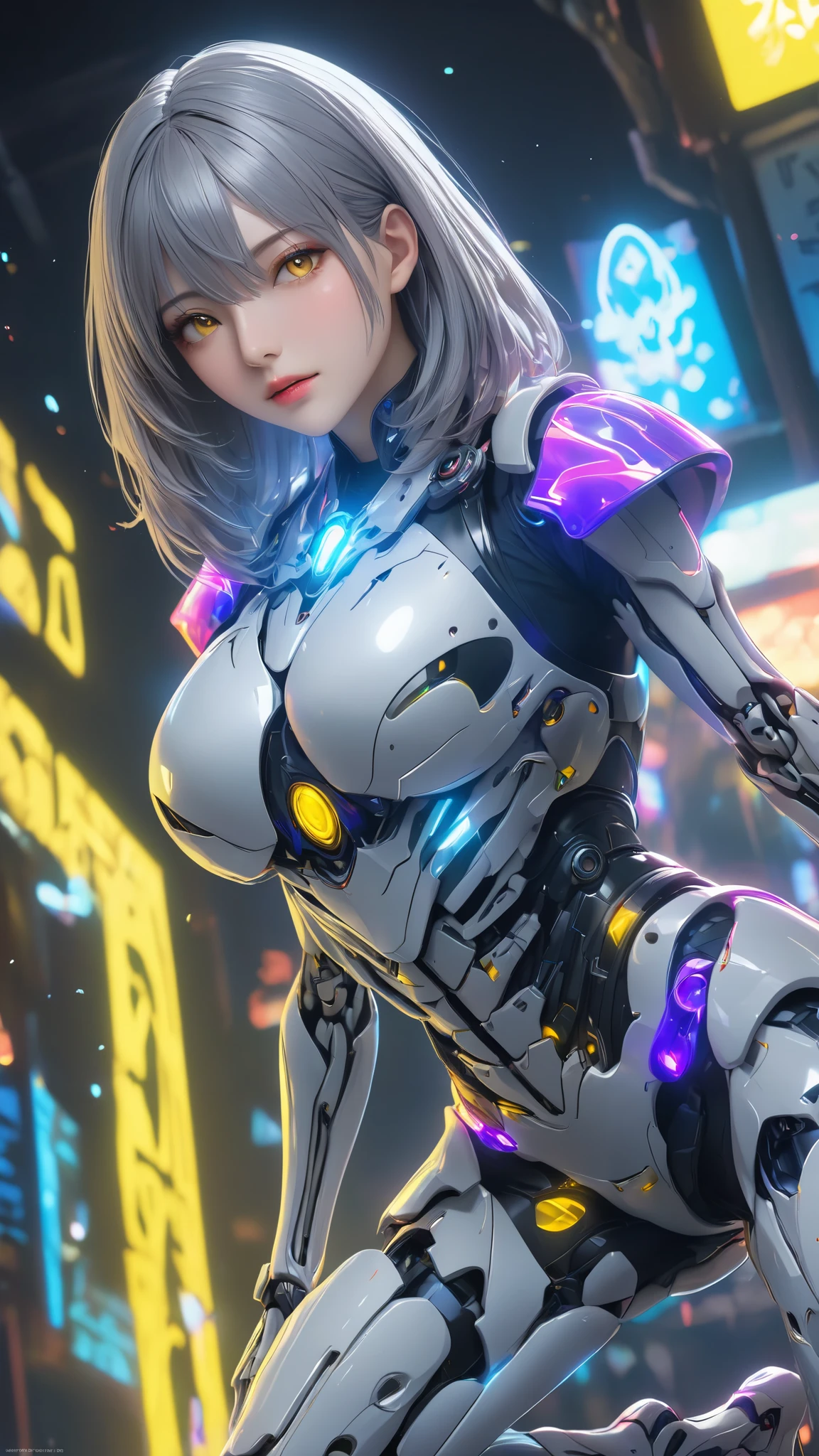 woman、White skeleton、Yellow Mist , ray tracing , masterpiece,ultimate、 top quality , super quality , irrational detail , best light, sharp, sharp image,, Details, extremely Details, Hi-Res, 16k, 超 Hi-Res, Particle Effect , Beautiful Effects, bright color , neon light, neon , light, close-up、 super huge breasts :1.5 、Extra thin waist :1.5、 super huge butts、Gray Hair、 Ultra Realistic Textured Face and Skin、 photorealistic、Original photo、Unconventional、 dynamic motion:1.2、 beautiful symmetrical face 、Realistic 3D CGI 、Real Digital Art 、 kneeling、 Ultra Realistic Faces:1.2、Really overlooking、