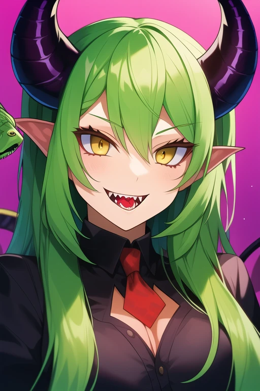 1girl, long_hair, breasts, blush, large_breasts, photoshop_(medium), 1boy, cleavage, bare_shoulders, green_eyes, green_hair, hetero, wings, censored, penis, solo_focus, lips, mosaic_censoring, pubic_hair, bat_wings, oral, demon_girl, head_wings, fellatio, male_pubic_hair, vampire_(game), morrigan_aensland