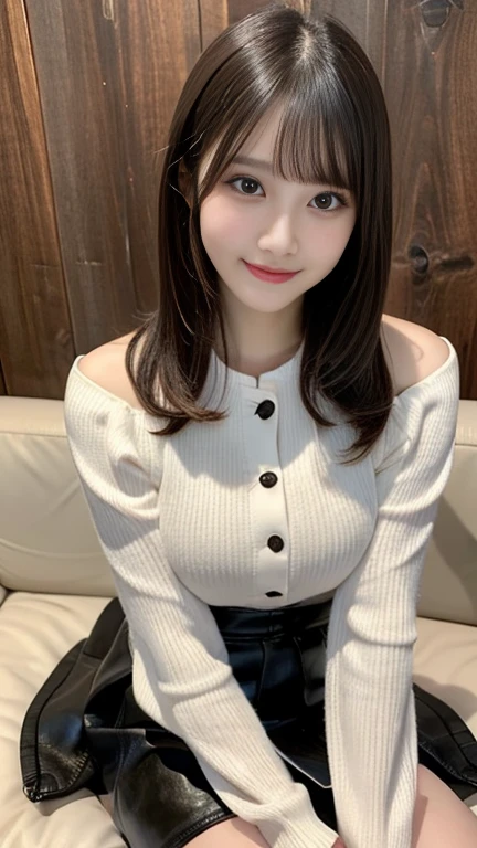最high quality,Very detailed,finely,High resolution,8K壁紙,Perfect dynamic composition,Young Japanese Woman,Age 25, Black Hair, thin, 4K, 8K, high quality, beauty, smile, White teeth,Beautiful Eyes, Characterized by simplicity, High resolution,1 person,Japanese Idols,Large Breasts,Landmine Makeup,Red cheeks,M-shaped legs,With legs apart,sexypose,Naughty pose,company,office