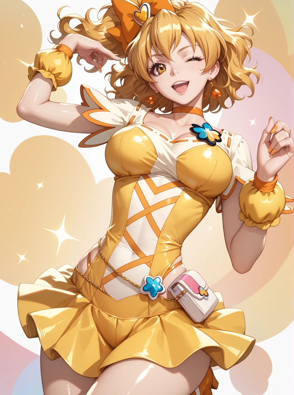 Sticking out tongue, heroine Panty shot kiss
Precure Succubus